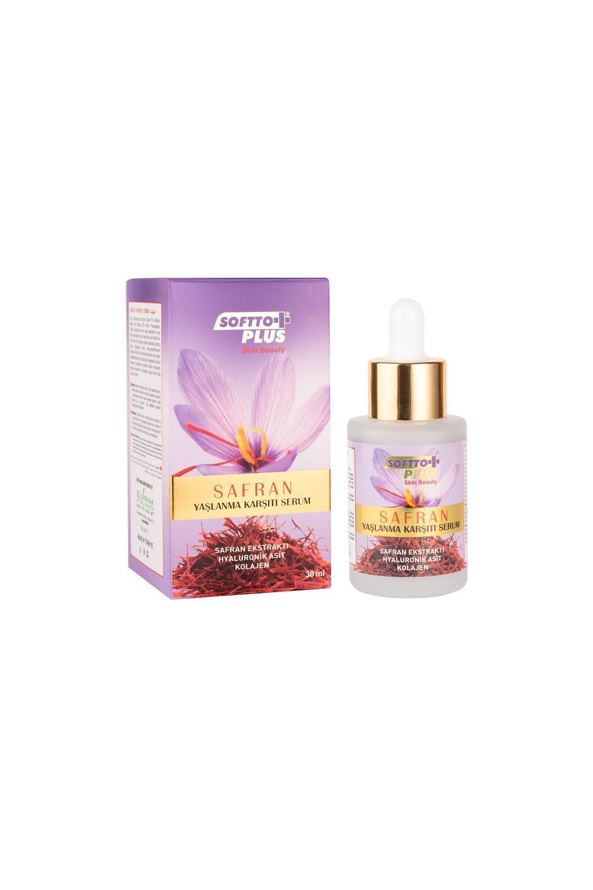 سرم پوست ضد درد زعفران 30 میل Softto Plus