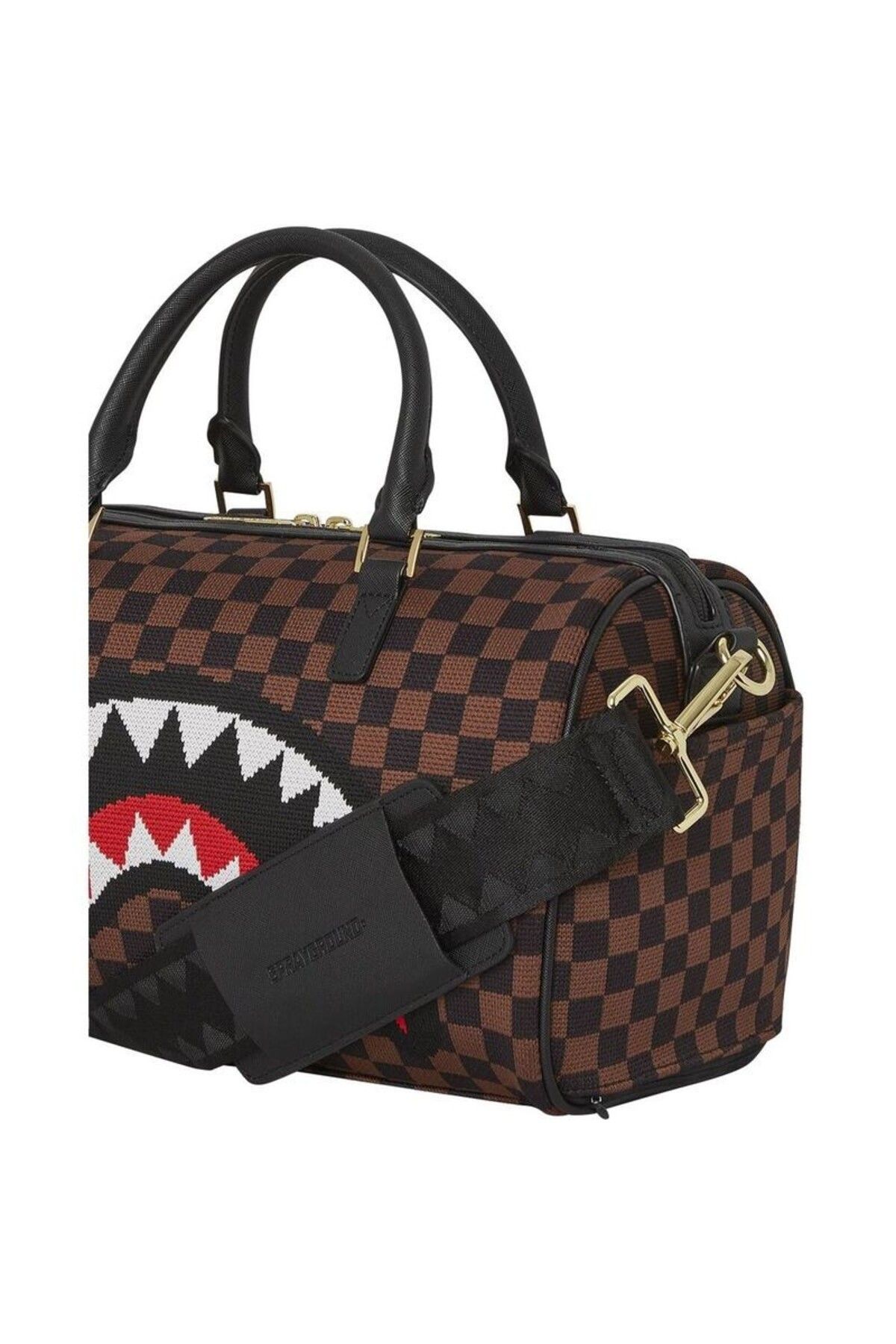 کیف ورزشی چند رنگ مردانه و زنانه کیسه مسافرتی مینی زیپ طلا جیب کفش تسمه های قابل تنظیم Sprayground