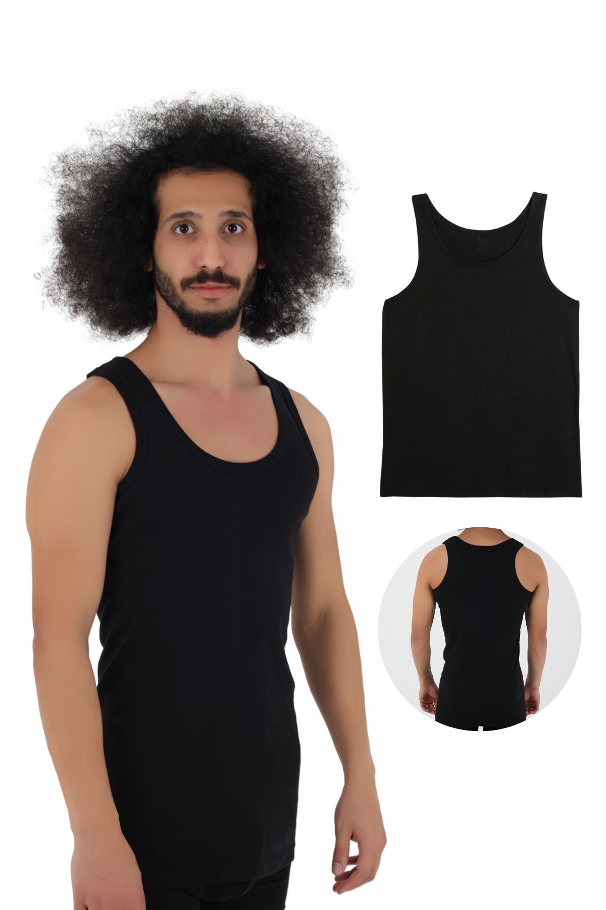 12 Pieces Men's Combed Cotton Undershirt Economic Package