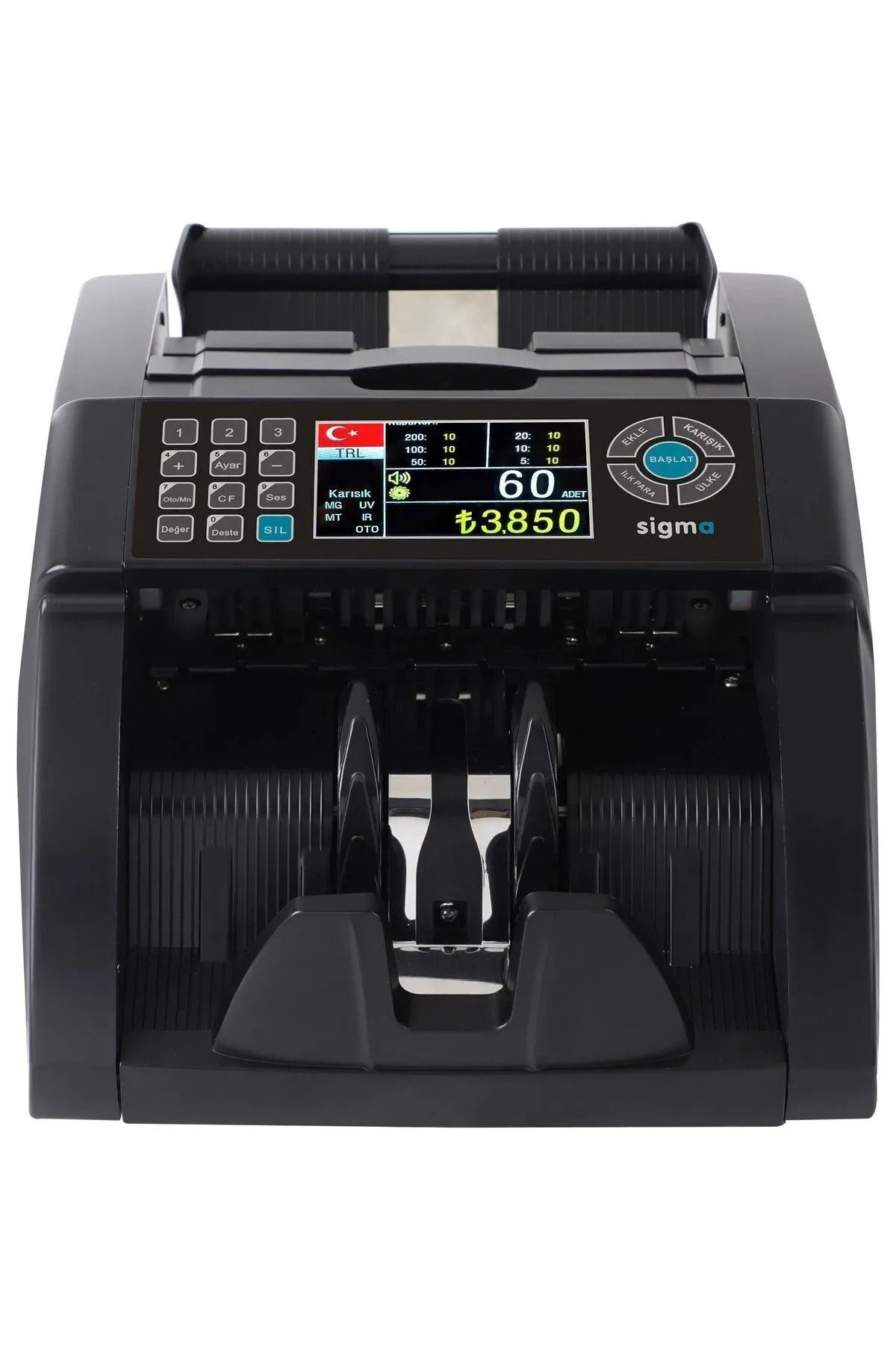 sigmapro Sc 8520 2025 Model Tl,euro Karışık, Dolar Ve Gbp Adet Sayım Para Sayma Makinesi