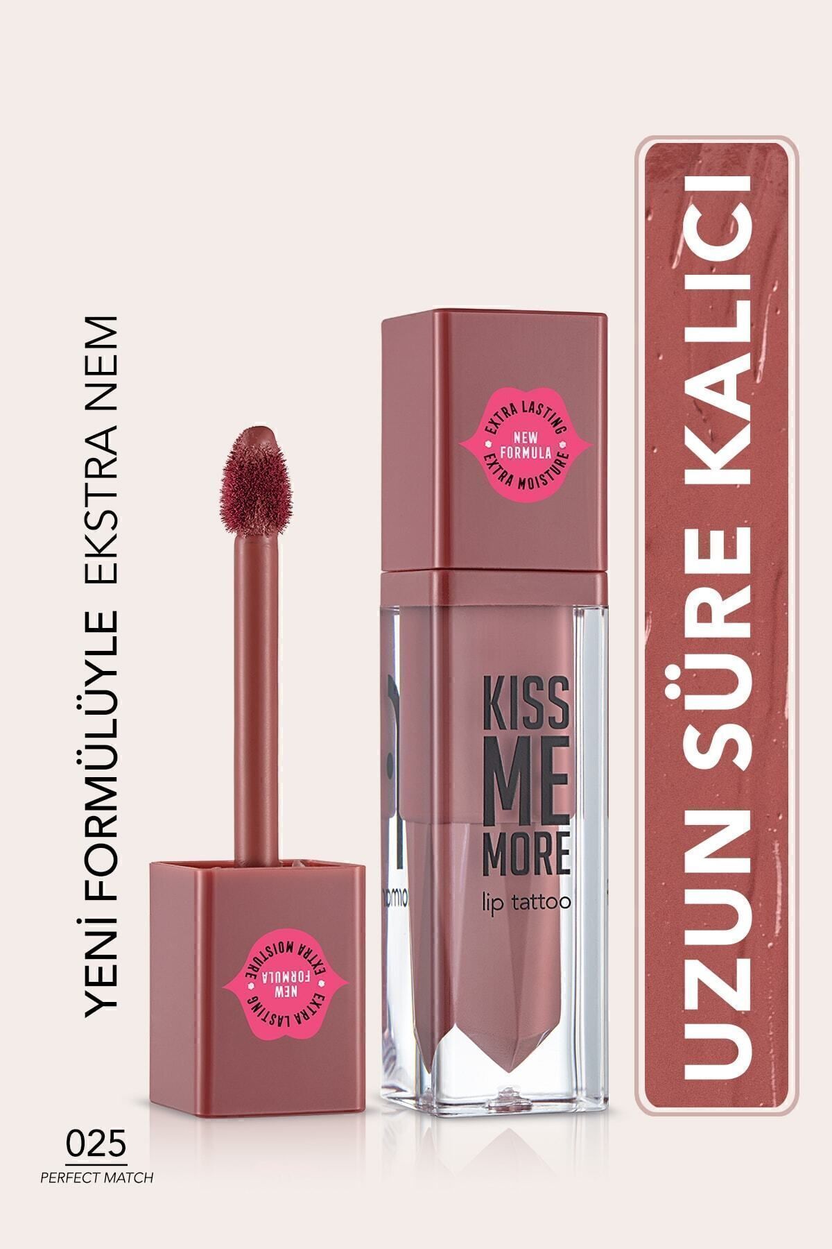 Flormar Uzun Süre Kalıcı Mat Ruj - Kiss Me More-025 Perfect Match-8682536040921-1