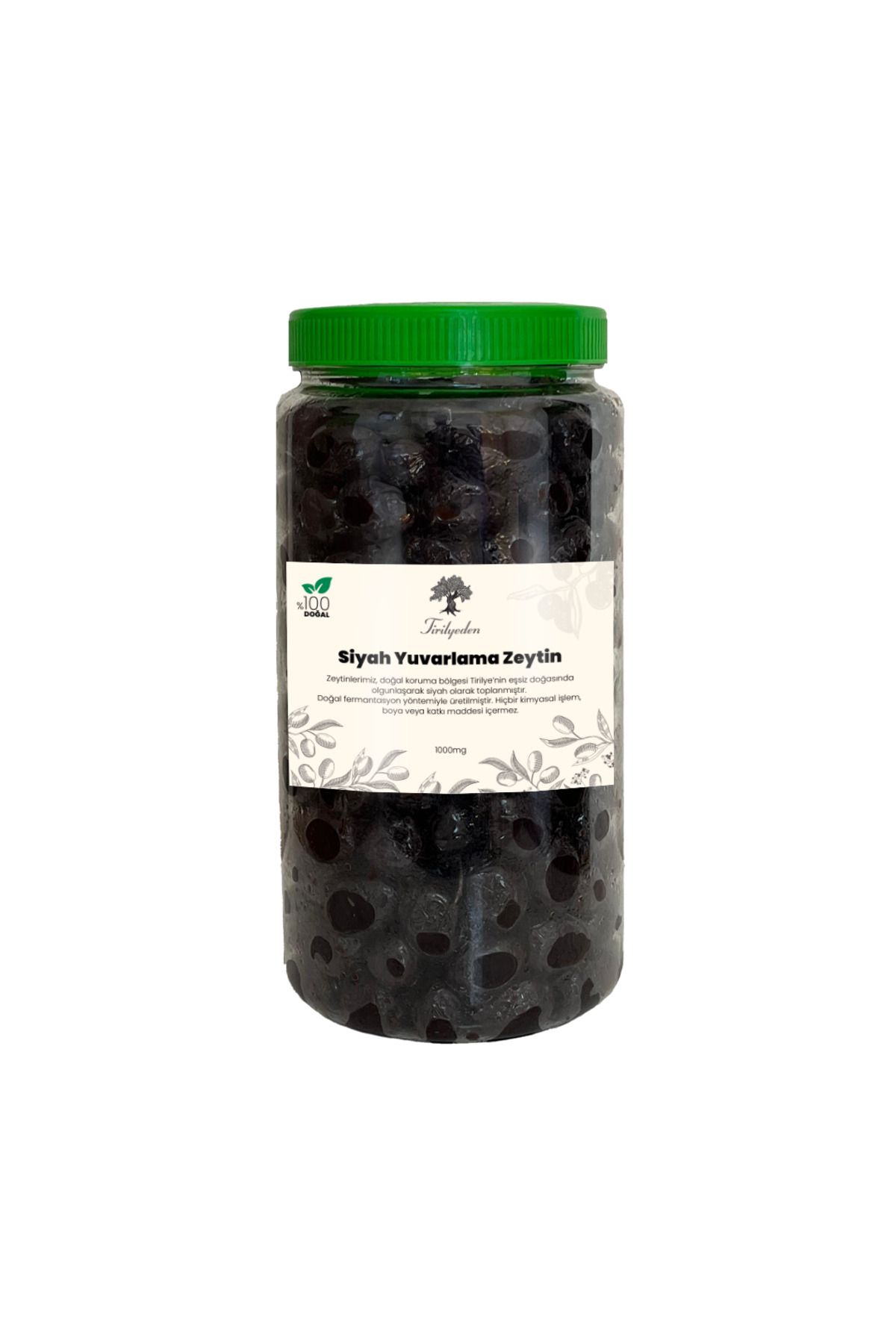 Tirilyeden Tirilye Siyah Yuvarlama Zeytin 1 Kg