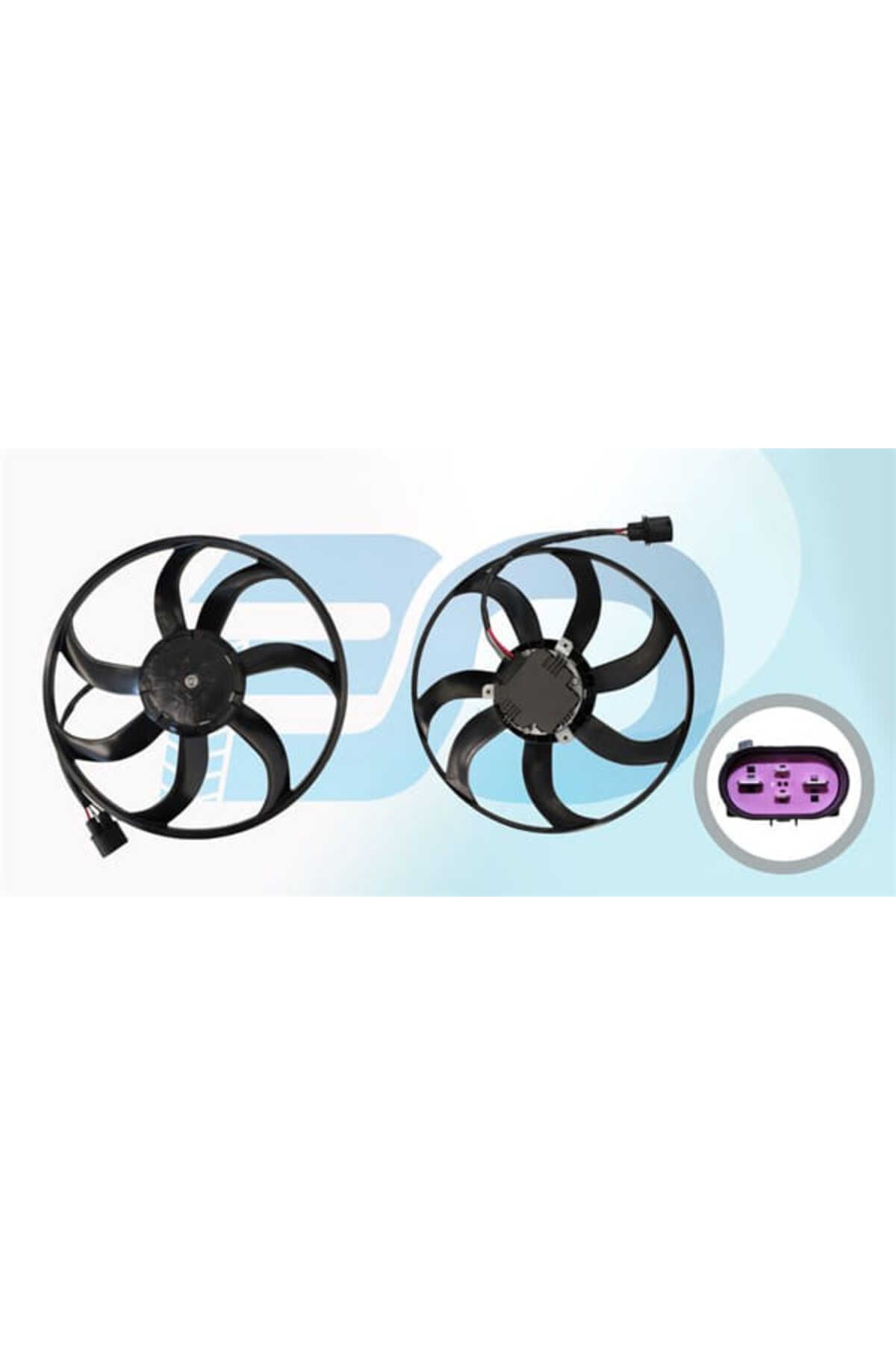 Wisco 1K0959455DM Fan Motoru Davlumbazsız 410 Mm-4 Fıs-7 Kanat Golf 5 6 Jetta Passat 1.9 2.0TDI 03-