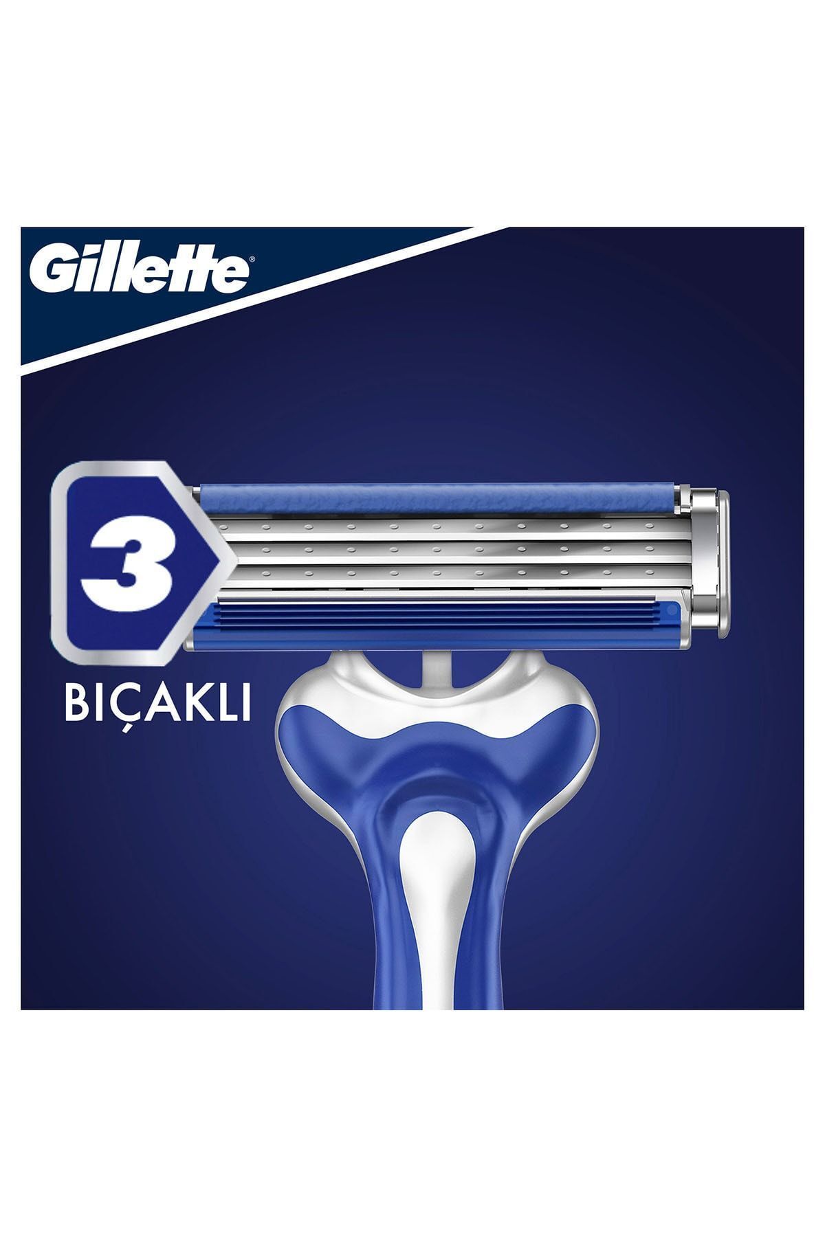 Gillette-Blue 3 Comfort 3 blades 3 razors Card (9664) --- Gillette Blue 3 Men's Razors Card 3 pieces 4