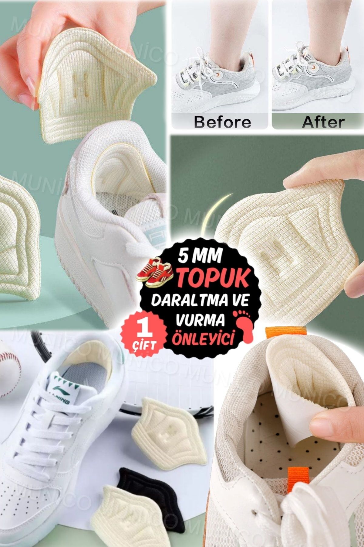 AboutThePerfect Topuk ve ayak koruyucu pedi, ten rengi, unisex, rahat ve daraltıcı kullanım