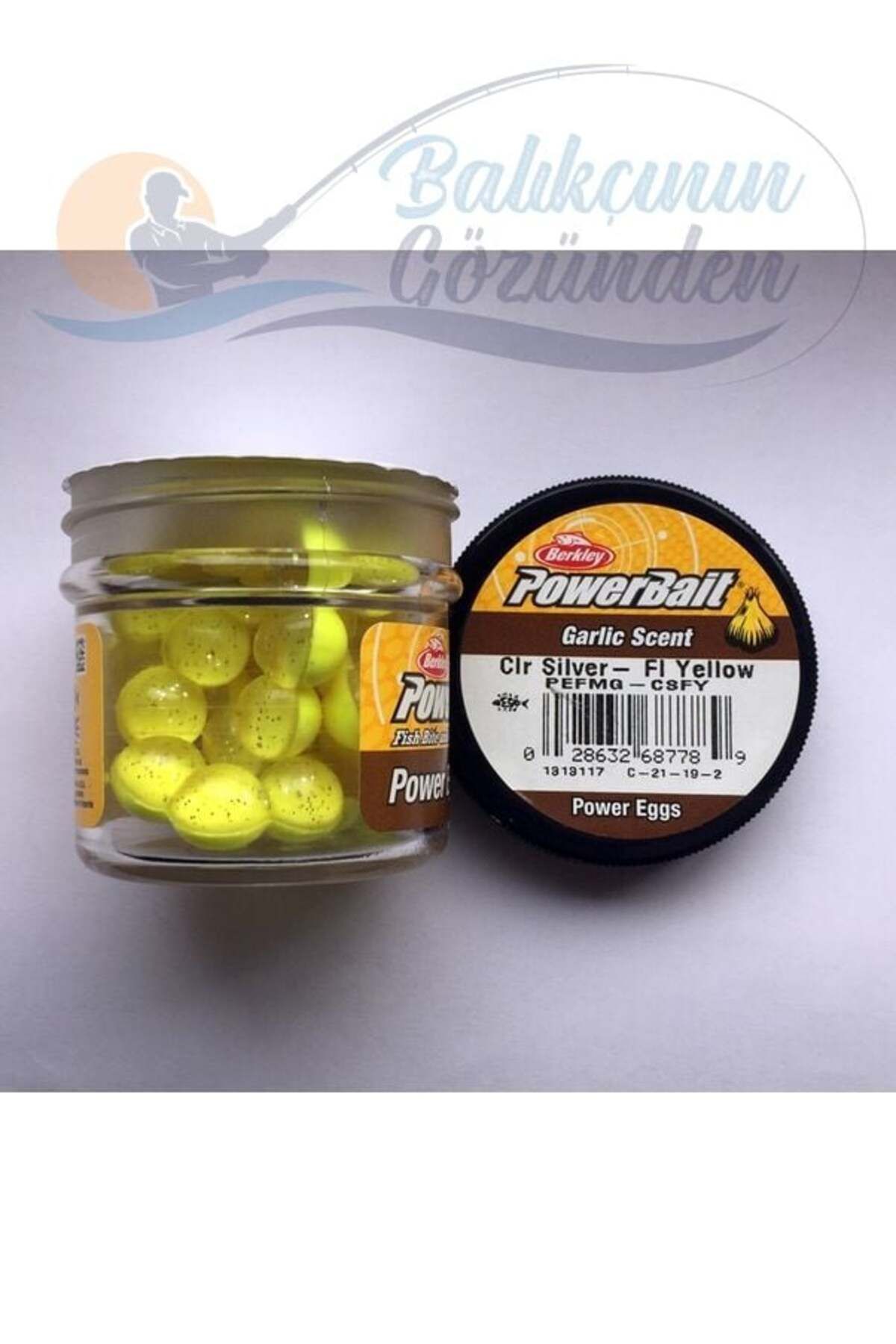 BERKLEY Power Bait Garlic Scent Clr Siver - Fl Yellow