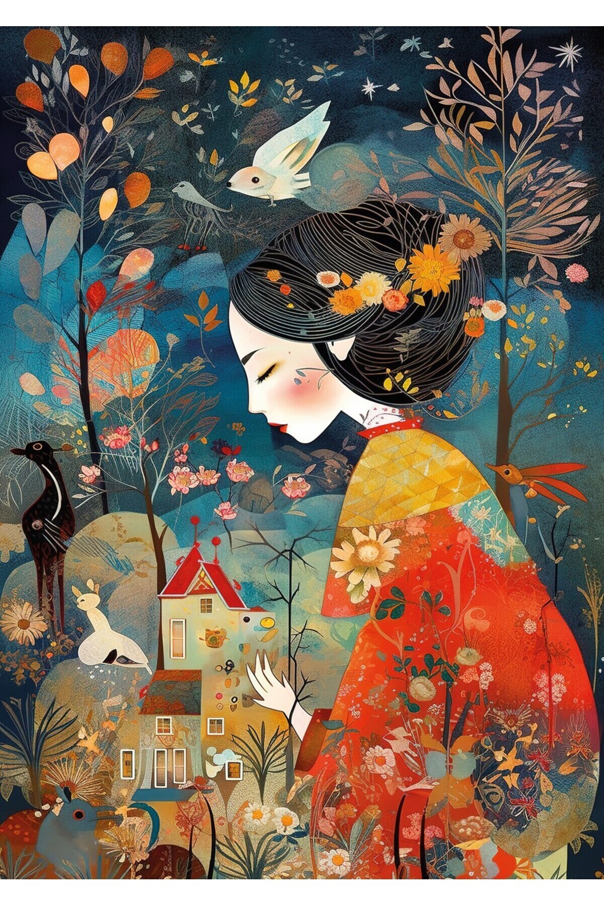 Ks Games A Woman in Red Kimono 500 Parça Puzzle - Fiyatı, Yorumları