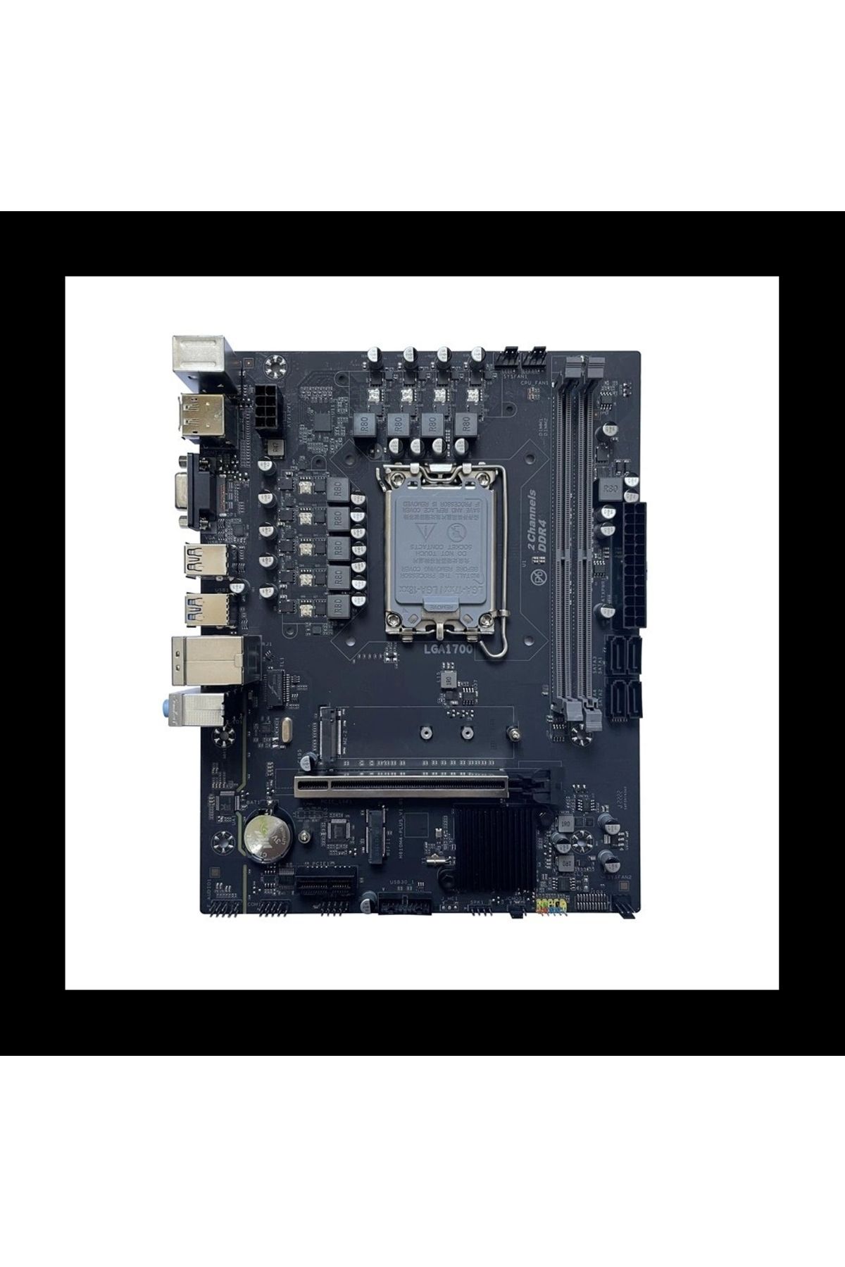 arktek-Alpha Force, Ak-H610M Eg, 2Xddr4, M.2, D-Sub, Hdmi, Dp, 12-13.14.Generation, Lga1700 Socket, Motherboard 3
