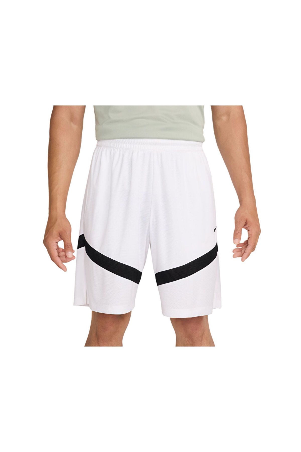 Nike-White Dri-Fit Icon Men's Basketball Shorts - Dv9524-102 2