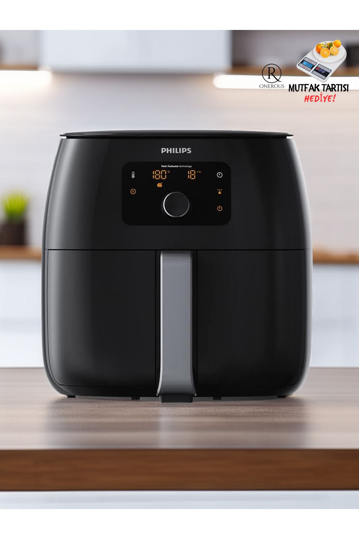 Philips Xxl 7.3 L Aile Boyu Kapasite Airfryer | 1.4 Kg, Kızartma, Fırınlama, Izgara | Fat Removal Teknoloji