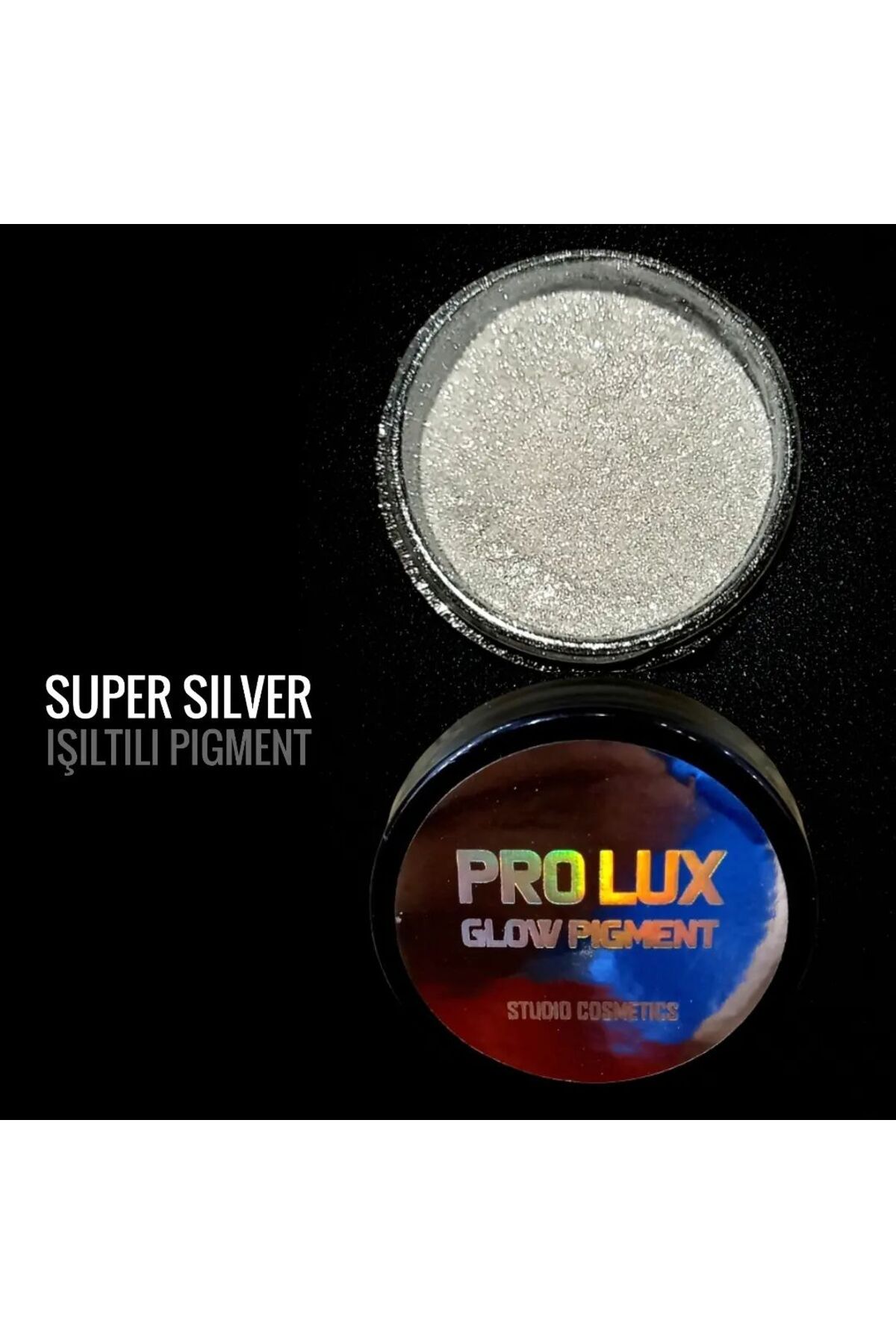 PRO 10 PRO ON-Gifted 2-Piece Super Silver / Off-White Mink Pure Pigment Eyeshadow 2