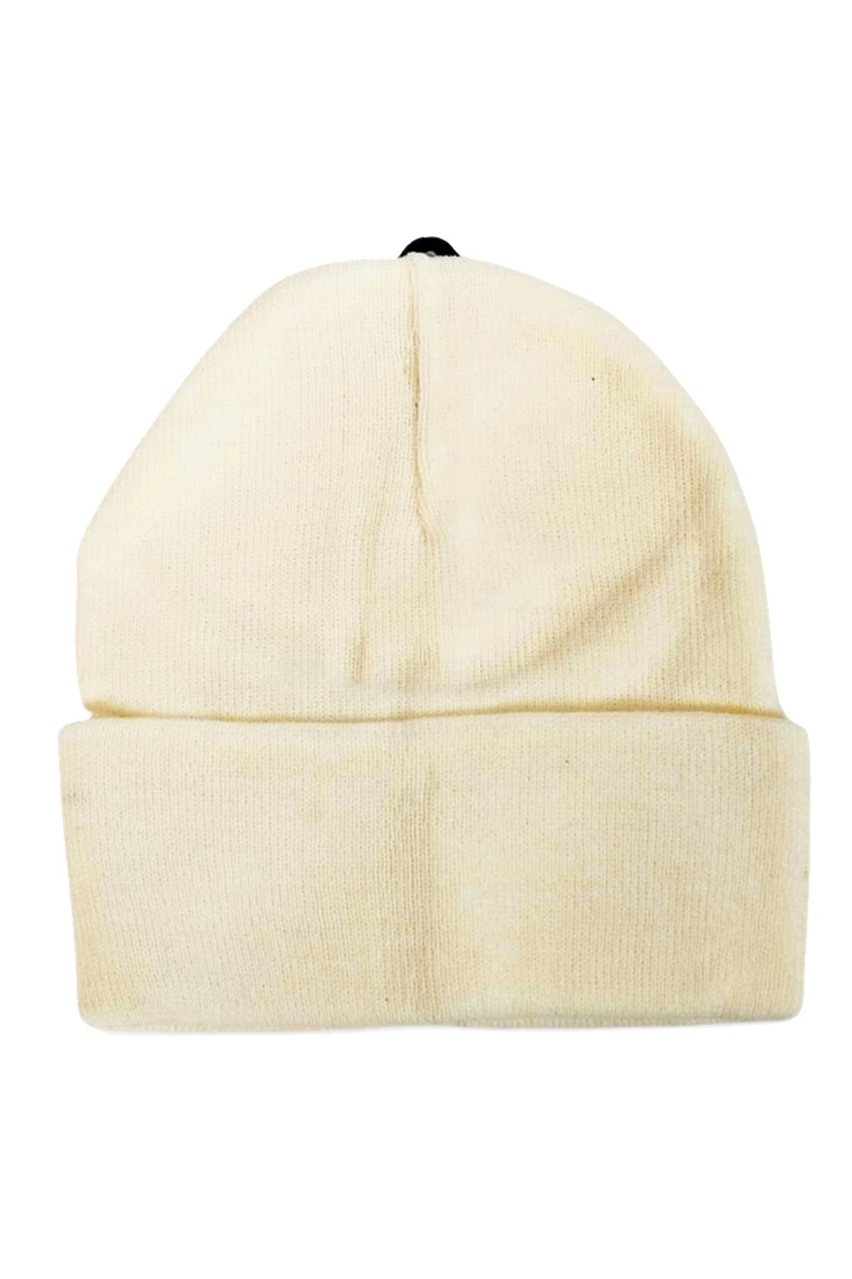 Royaleks-White Children's Beanie - Acrylic, Flat Fold 1