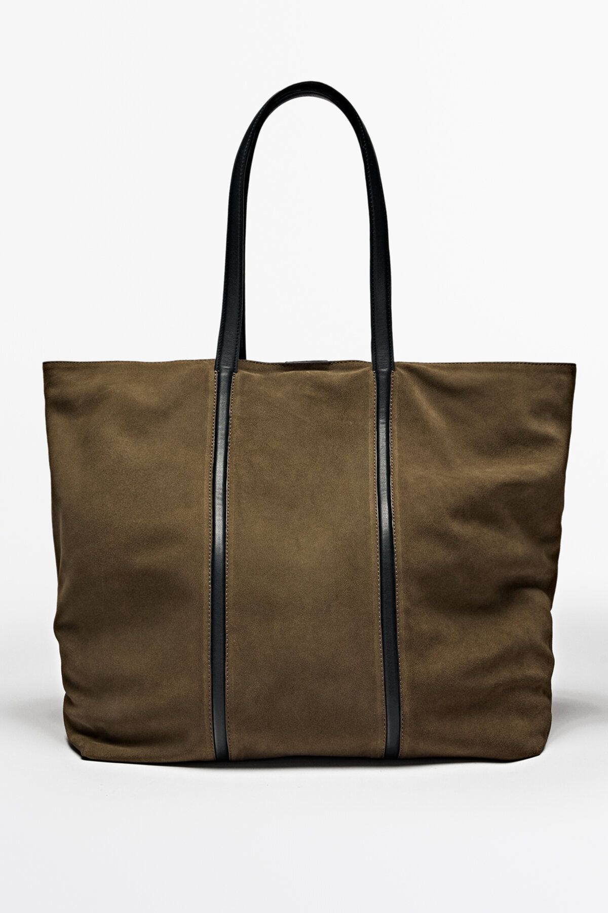 Massimo Dutti Napa süet tote çanta