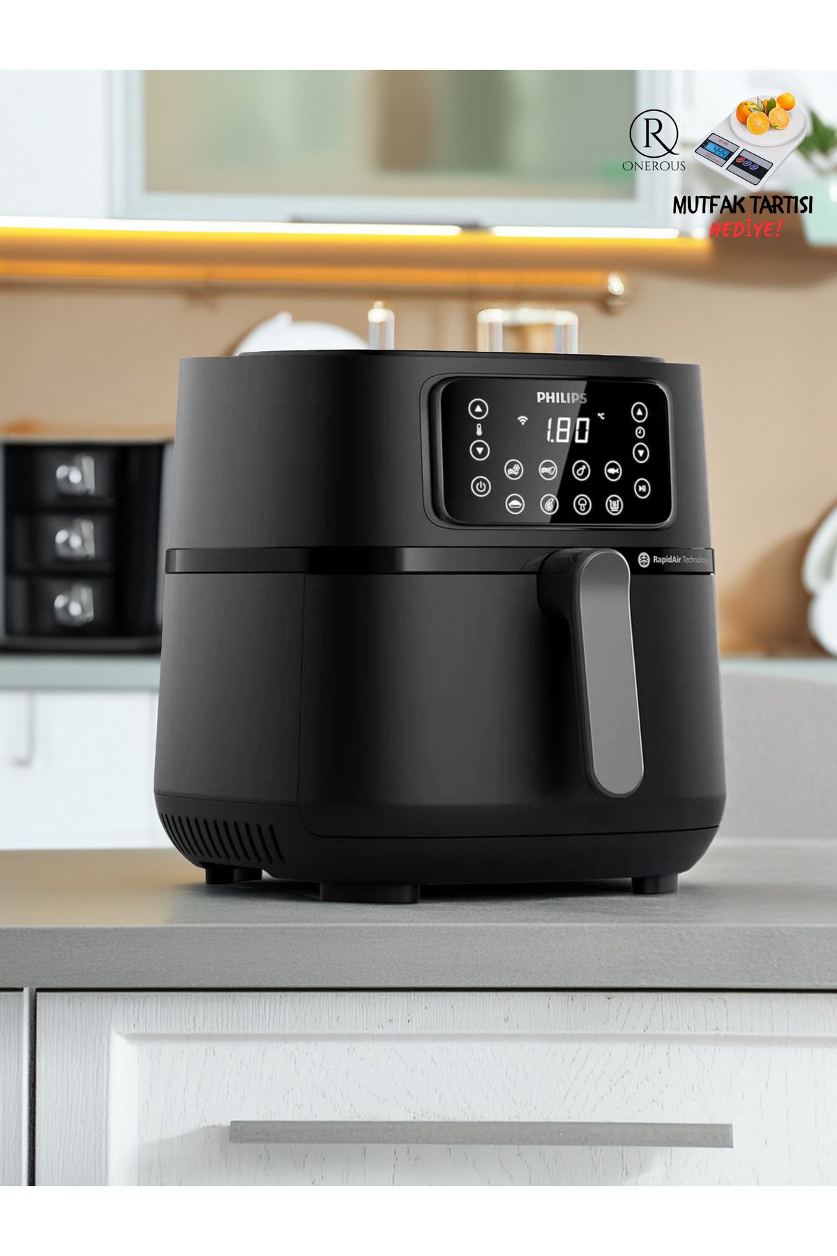 Philips 16 Pişirme Programlı Xxl 7,2 Litre Uzaktan Erişimli Connected Premium Airfryer | Rapid Air Teknoloji