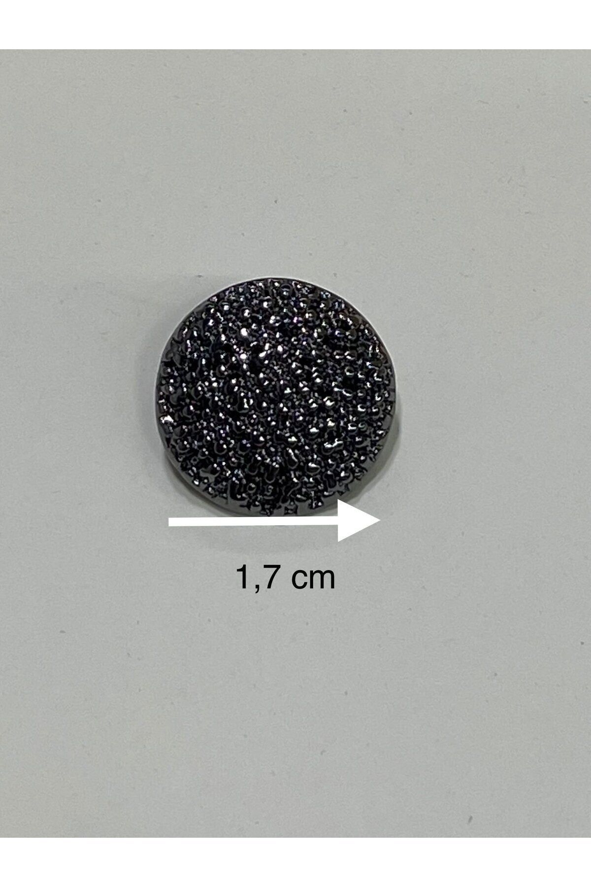 karantuhafiye-Cardigan vest button / design button / specially plated button / Anthracite set of 6 / 1.7 Cm 8