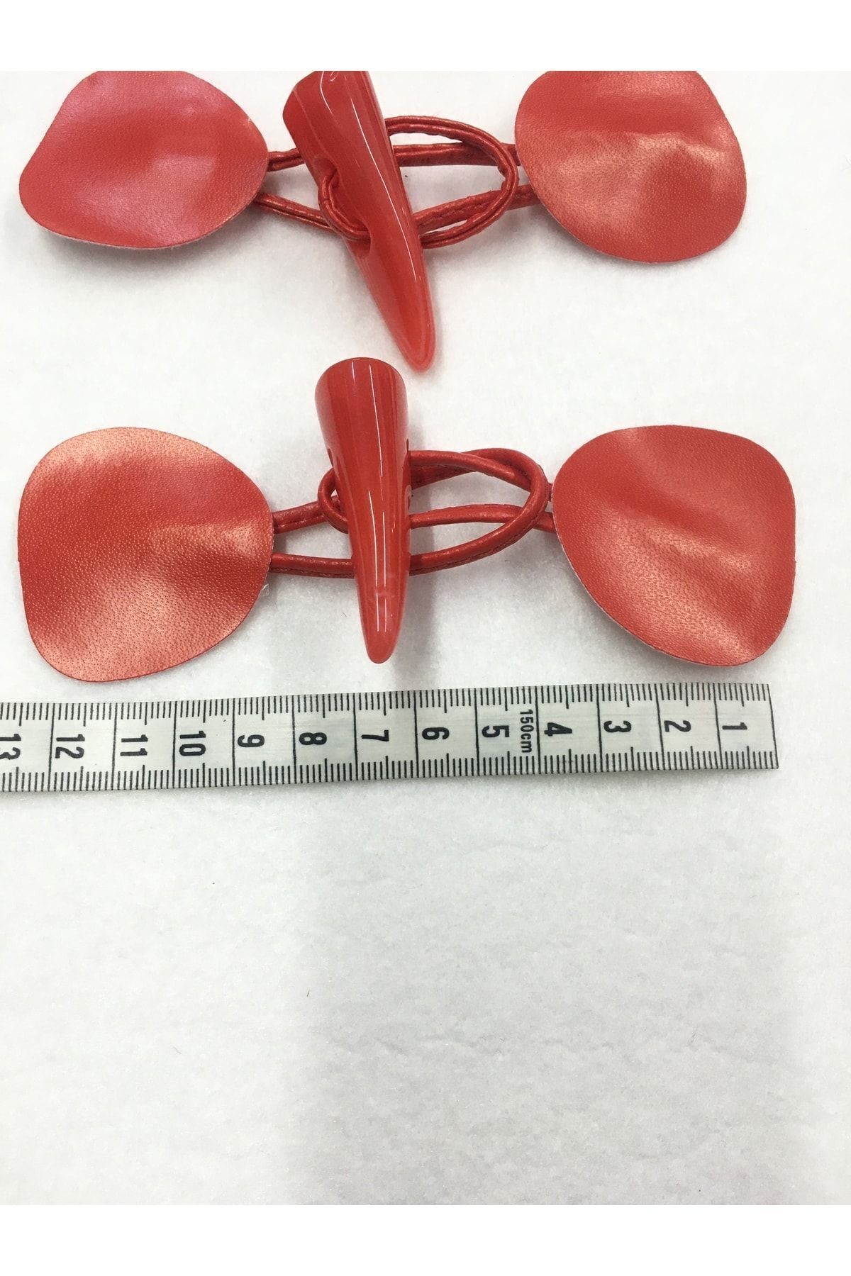karantuhafiye-Leather Unit Shepherd Button Set Red 2 Pieces 7