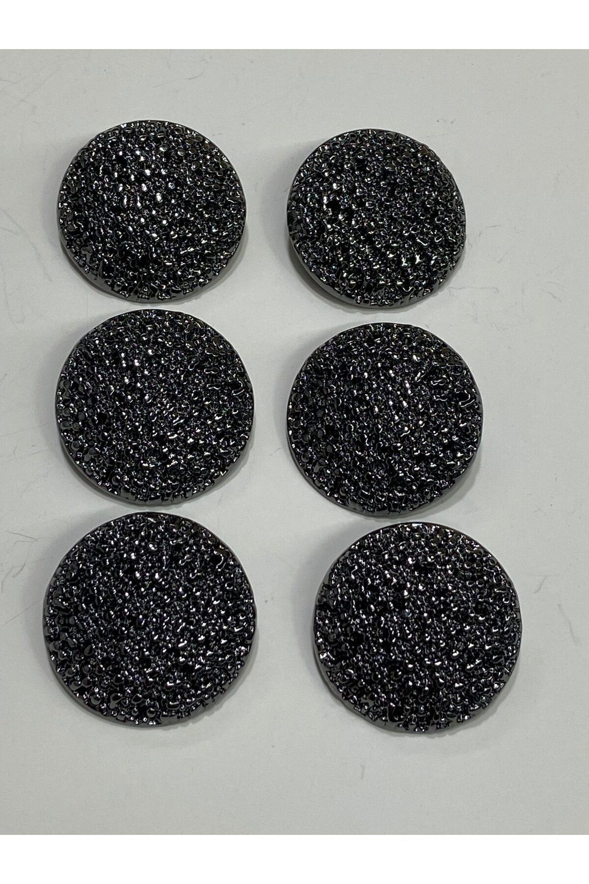 karantuhafiye-Coat Top Coat button / design button / special coated button / Anthracite Set of 6 2.7 Cm 3