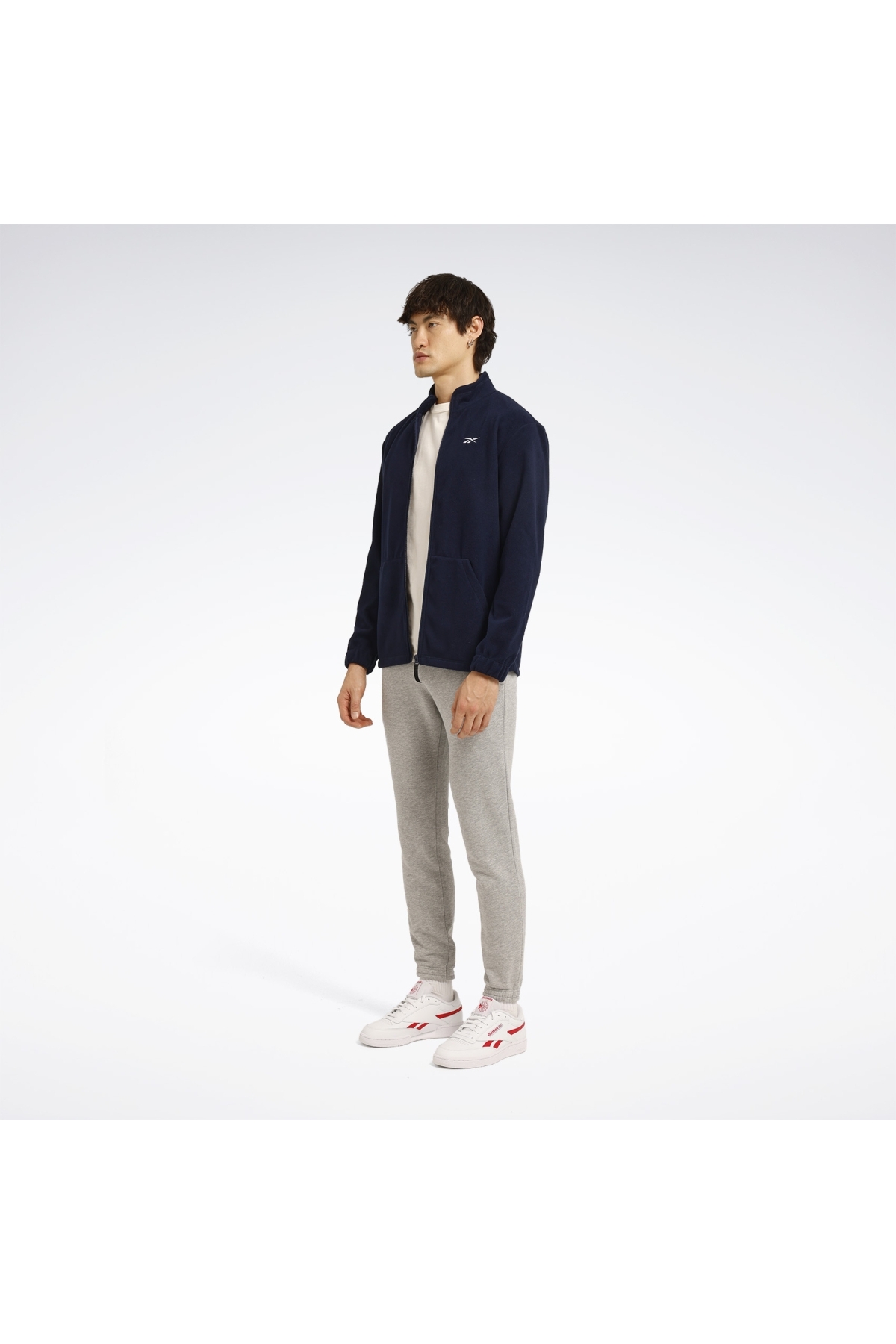 Reebok ID -F FLEECE FZ Lacivert Erkek Polar görsel 8