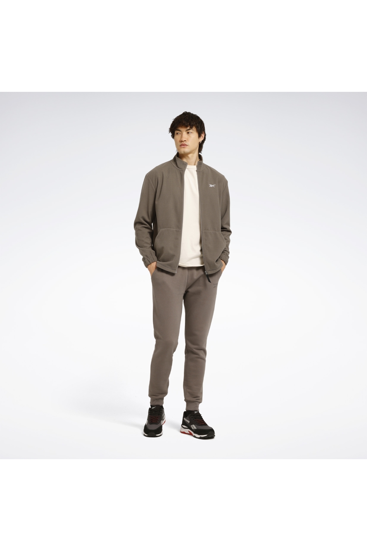 Reebok ID -F FLEECE FZ Antrasit Erkek Polar görsel 8