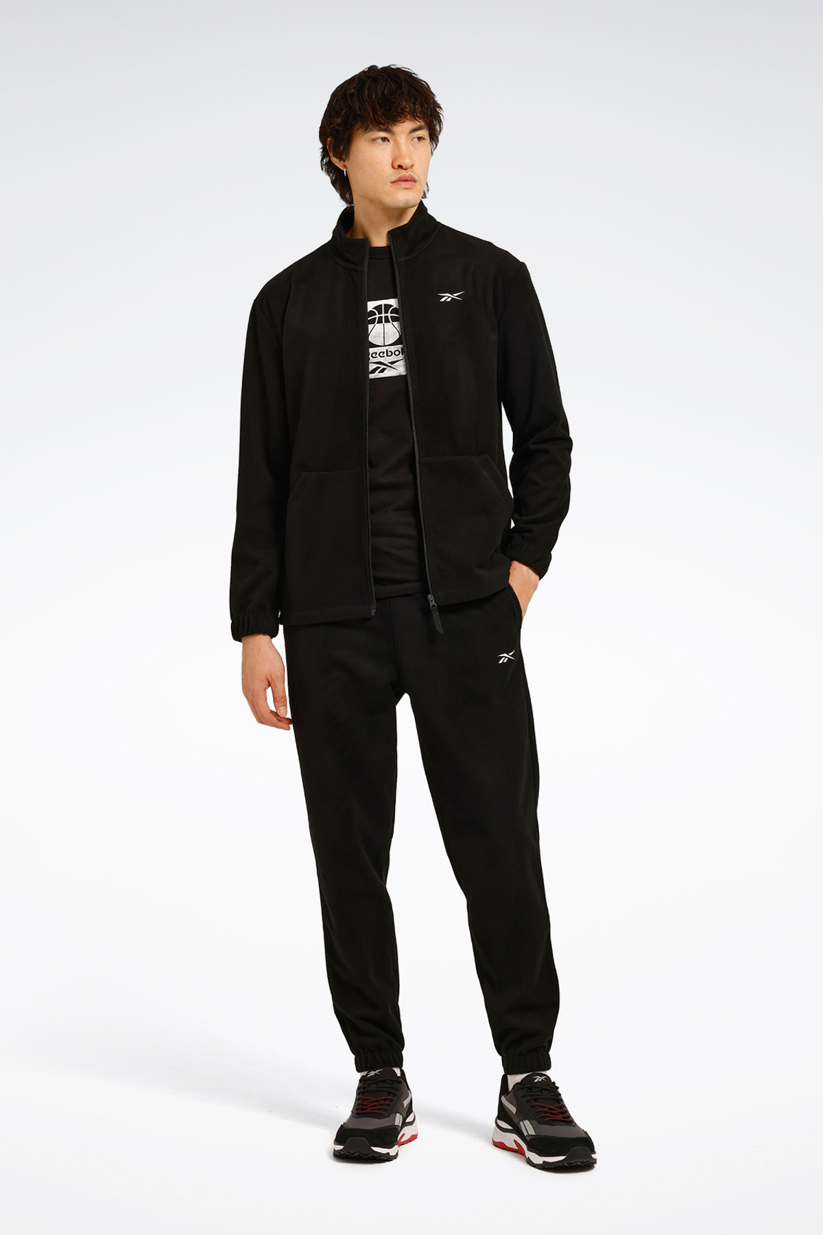 کفش مردانه پشمی مشکی ID -F FLEECE FZ — مشکی ID REEBOK-F FLEECE FZ — تصویر 3 از 8