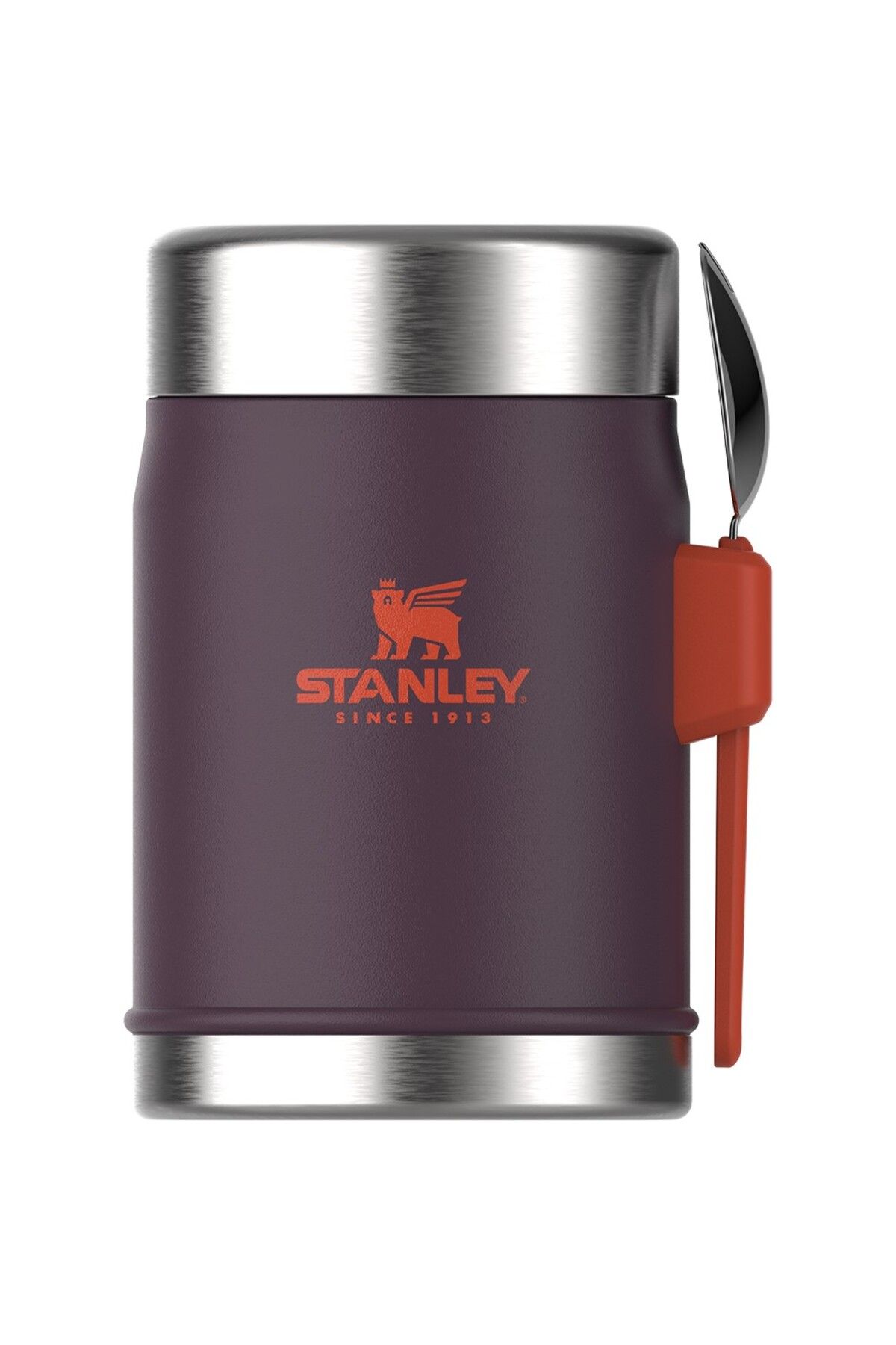 Stanley-0.40 Lt Stainless Steel Food Thermos - with Spoon, Plum 1