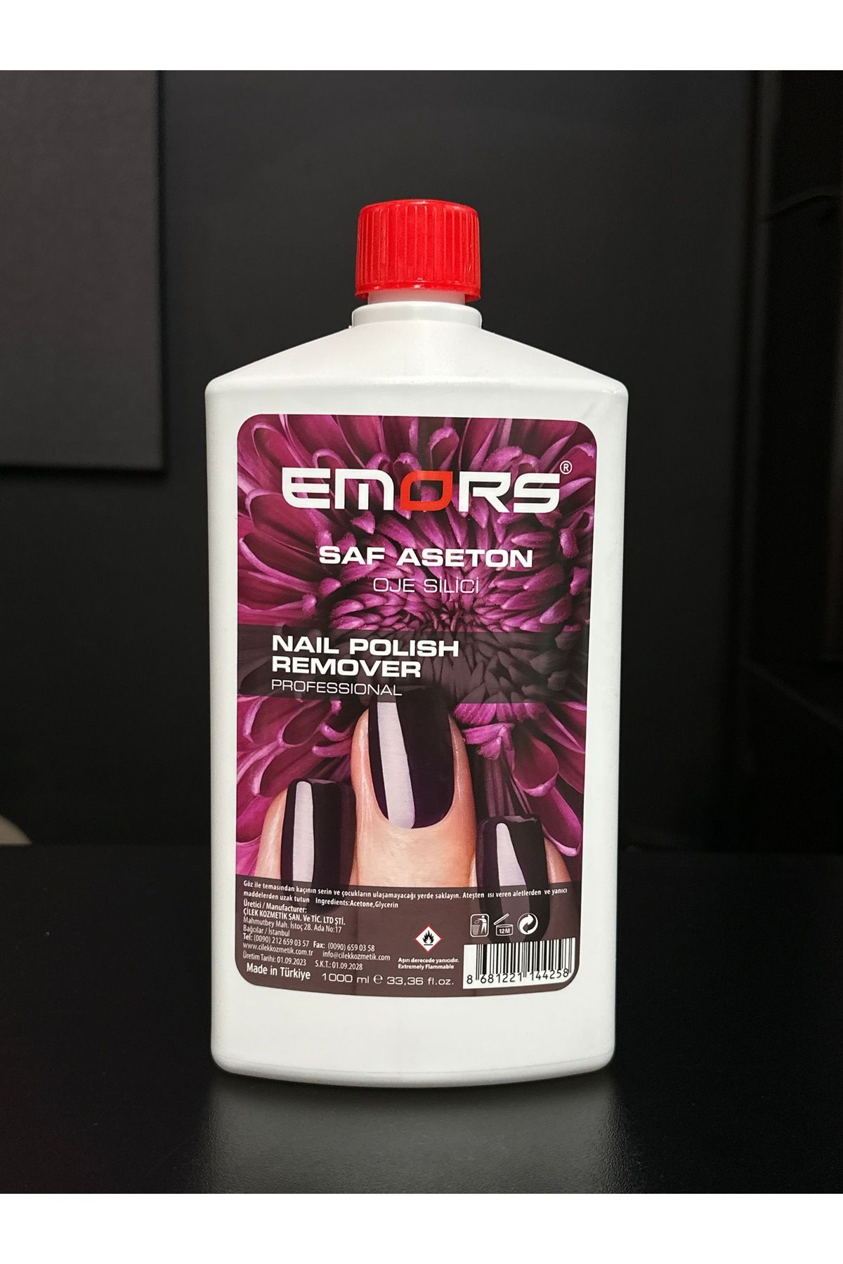 Emors Saf Aseton Oje Silici 1000 ML