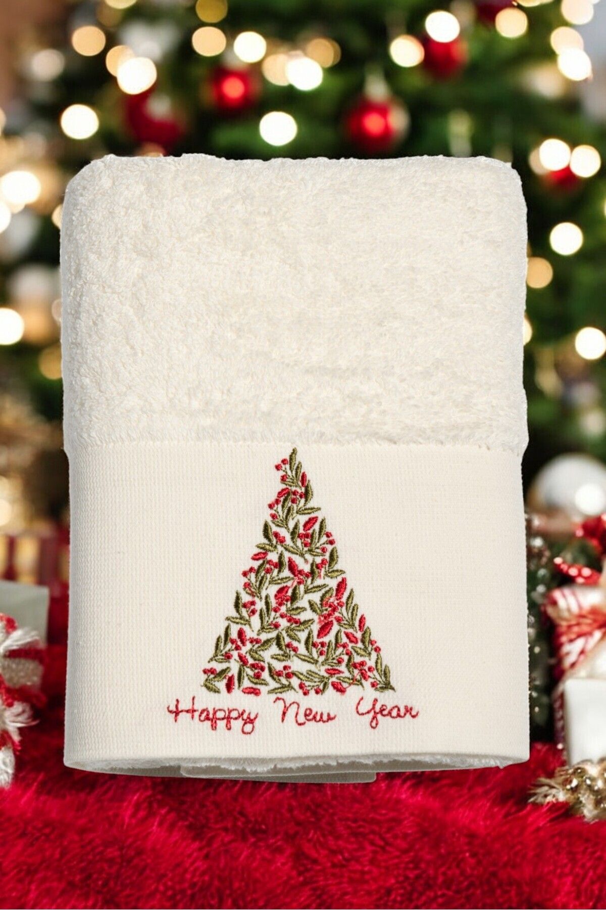 Minteks-New Year's Towel 50x90cm New Tree 1