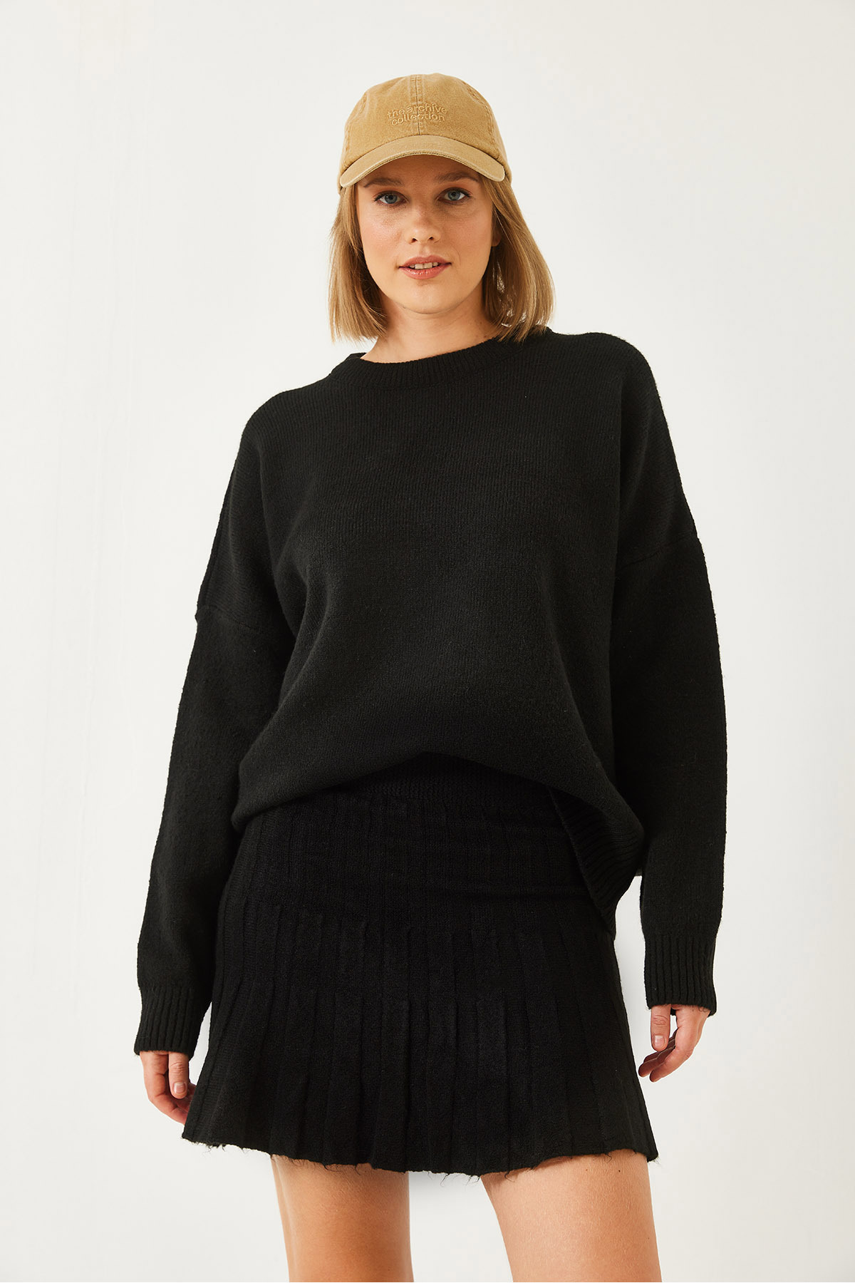 Bianco Lucci-Women's Skirted Knitwear Bottom Top Suit 1010 60261133 5