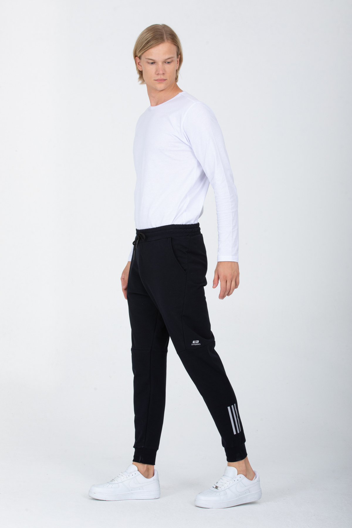 DYNAMO-Pantaloni de sport pentru bărbați, din bumbac, din elastan, cu elastic în talie și picior, AS-417 8