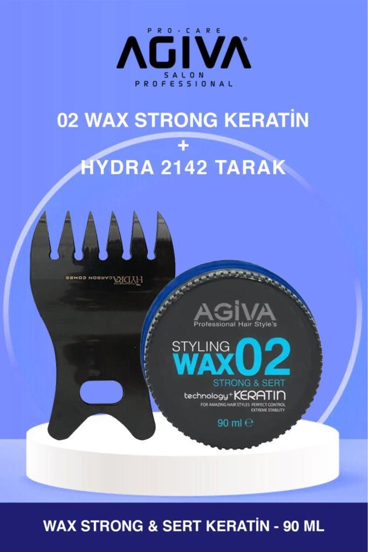 Agiva Keratinli Saç Waxı 02-Şekillendirici Tarak Seti