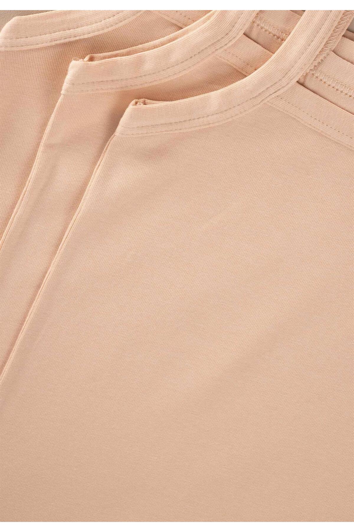 Cigit İp Askılı Kız Atlet Üçlü Açık Somon fotoğrafı 3 (önizleme)