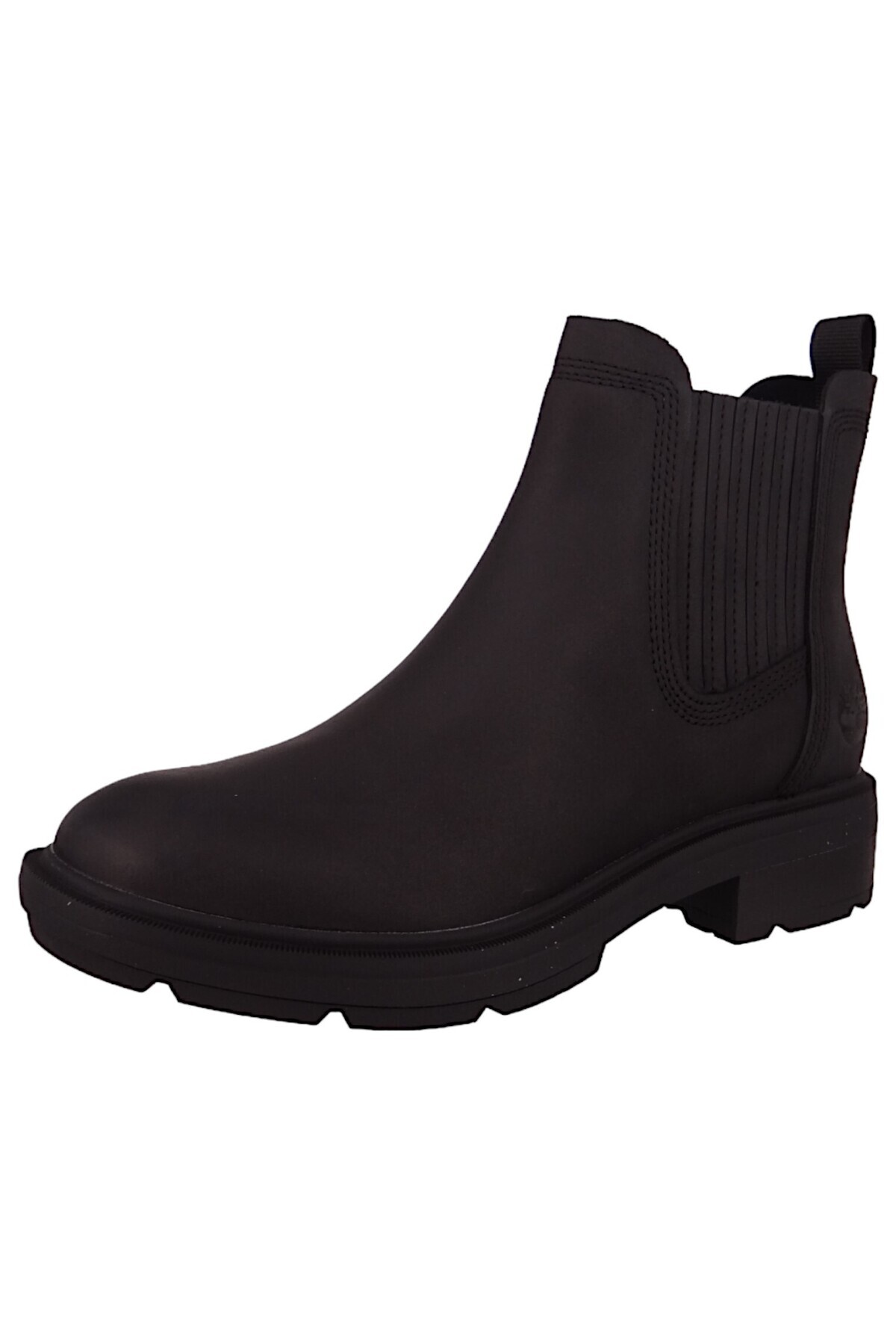 Timberland-Damen Sportliche Stiefelette Brimfield Chelsea Tb0a2pbbw02 Schwarz Black Full Grain Leder Mit Außen 2