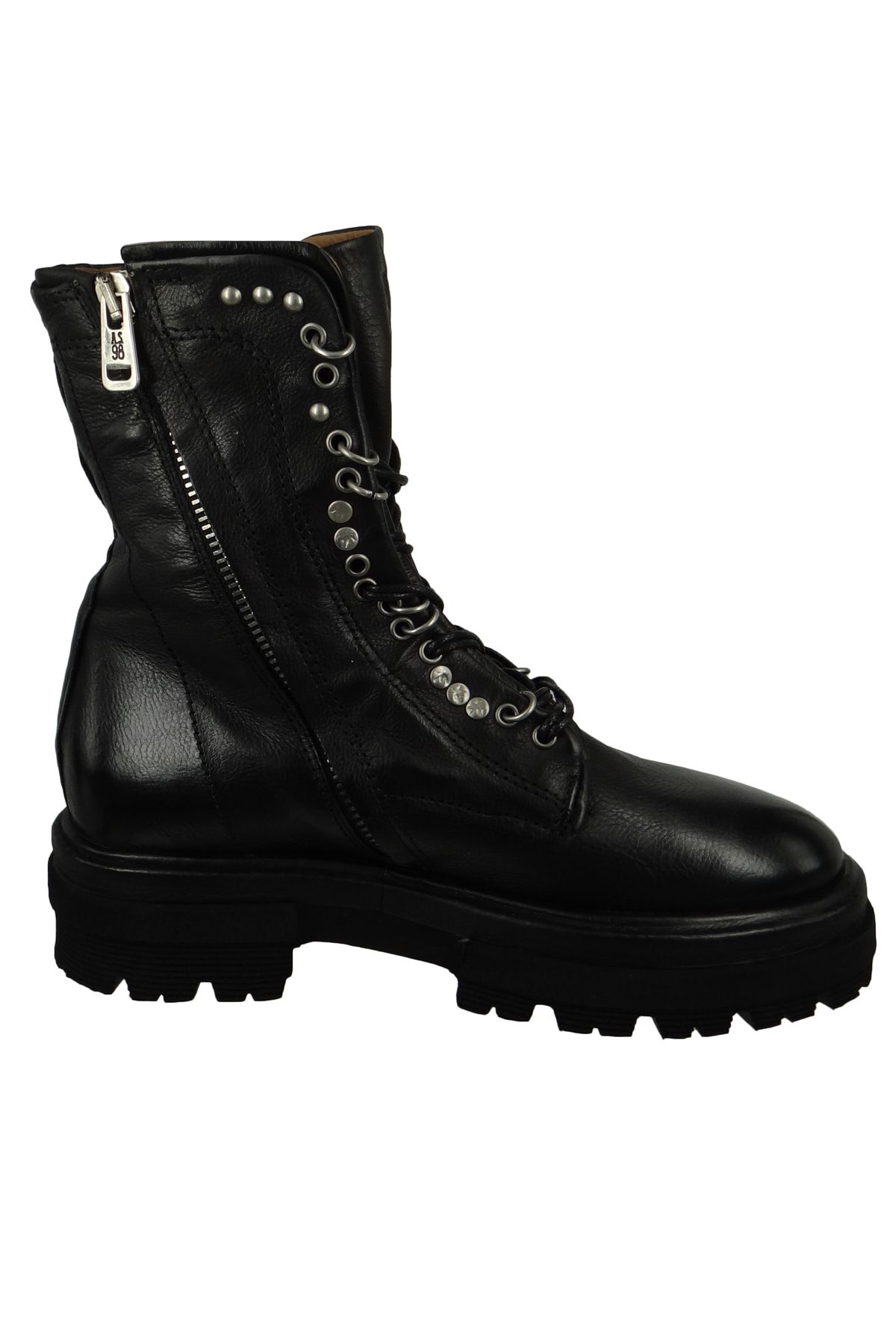 A.S.98-Stiefelette - Schwarz - Blockabsatz 2