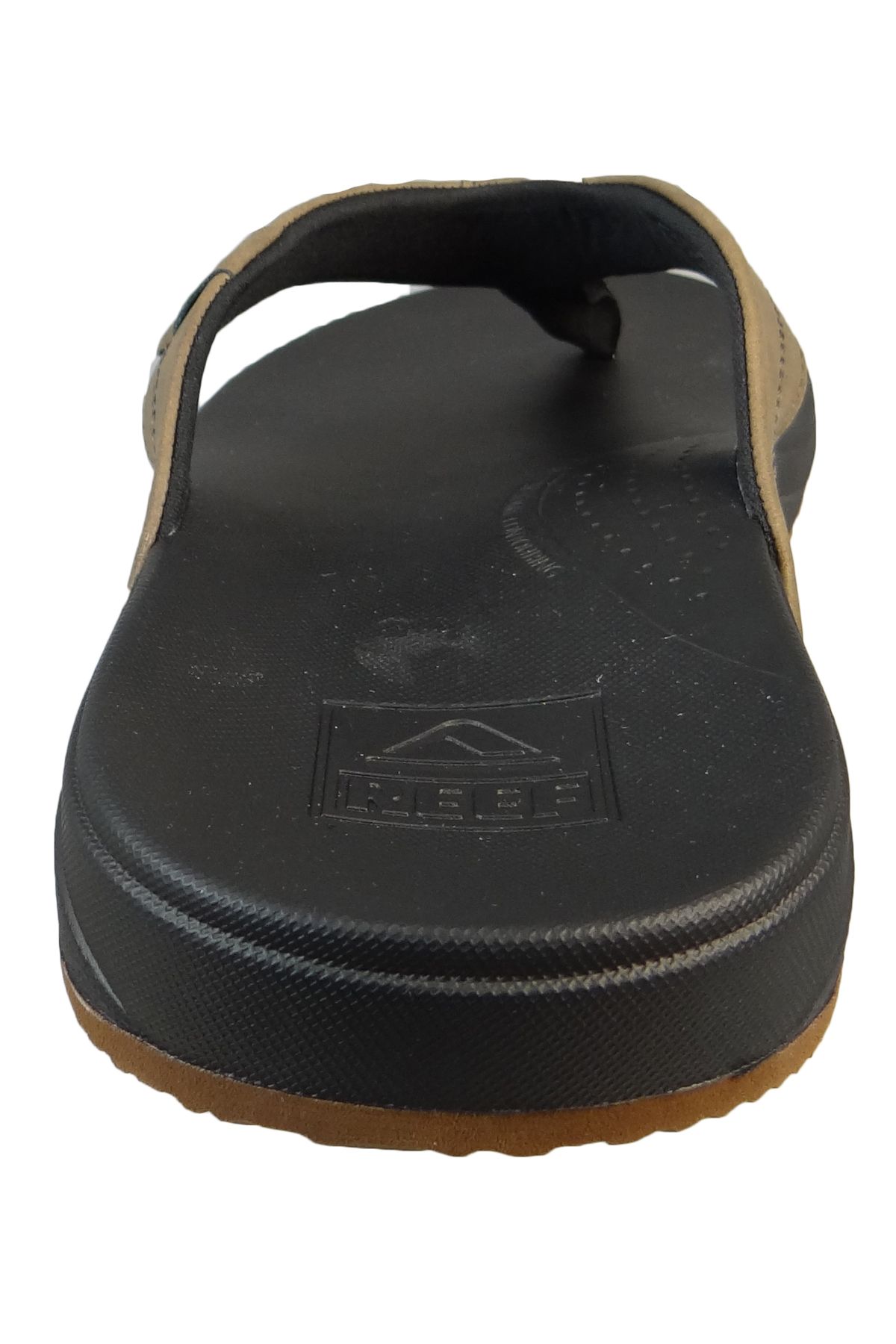 Reef-Herren Zehentrenner Sandalen Santa Ana Zehentrenner CJ0378 Schwarz All Black Kunstleder mit EVA 5