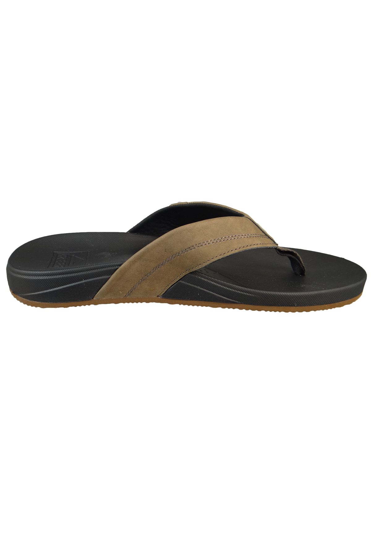 Reef-Herren Zehentrenner Sandalen Santa Ana Zehentrenner CJ0378 Schwarz All Black Kunstleder mit EVA 6