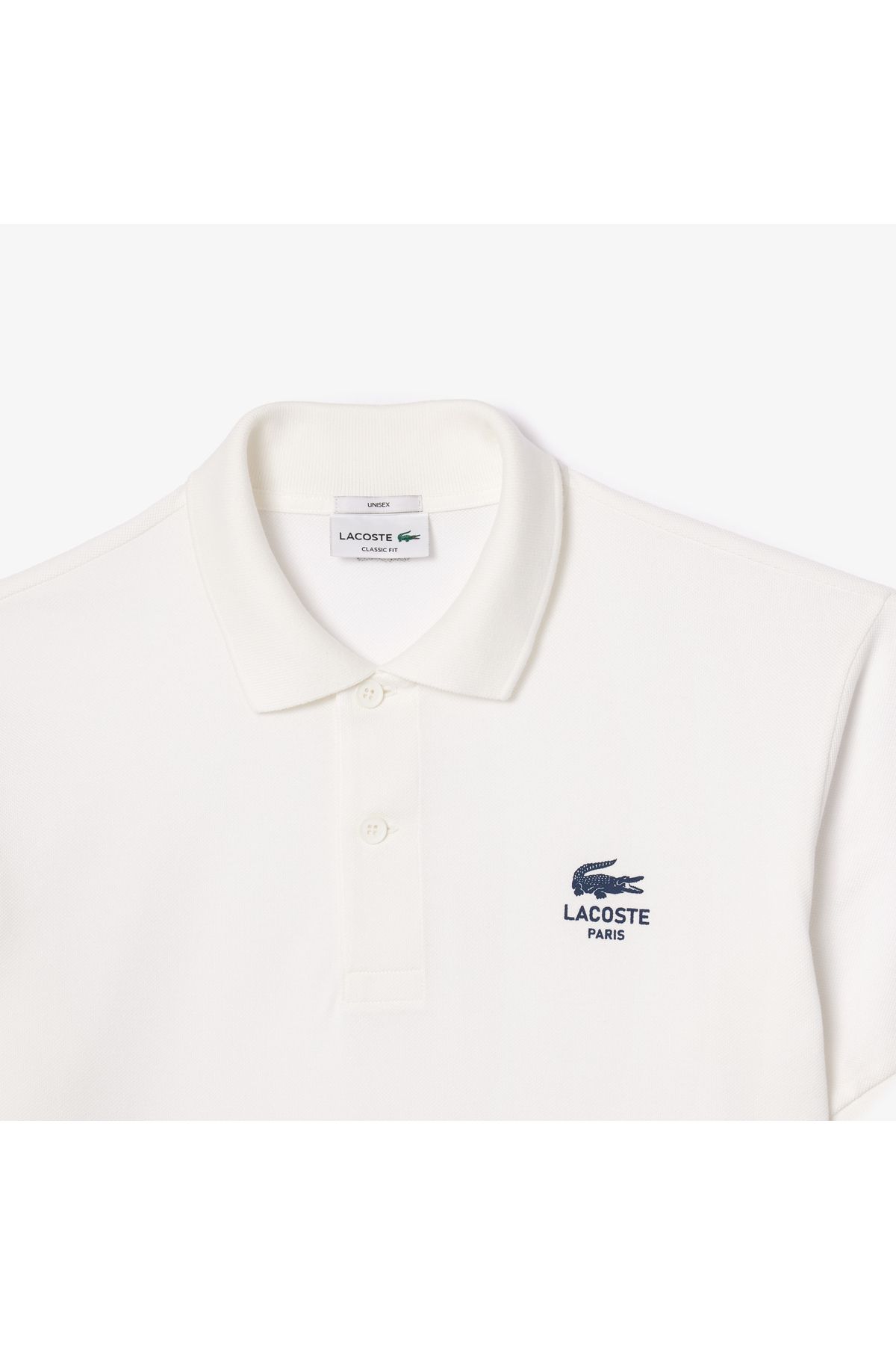 تی شرت یقه پولو مردانه و زنانه L.12.12 یونیسکس کلاسیک مناسب چوگان سفید Lacoste