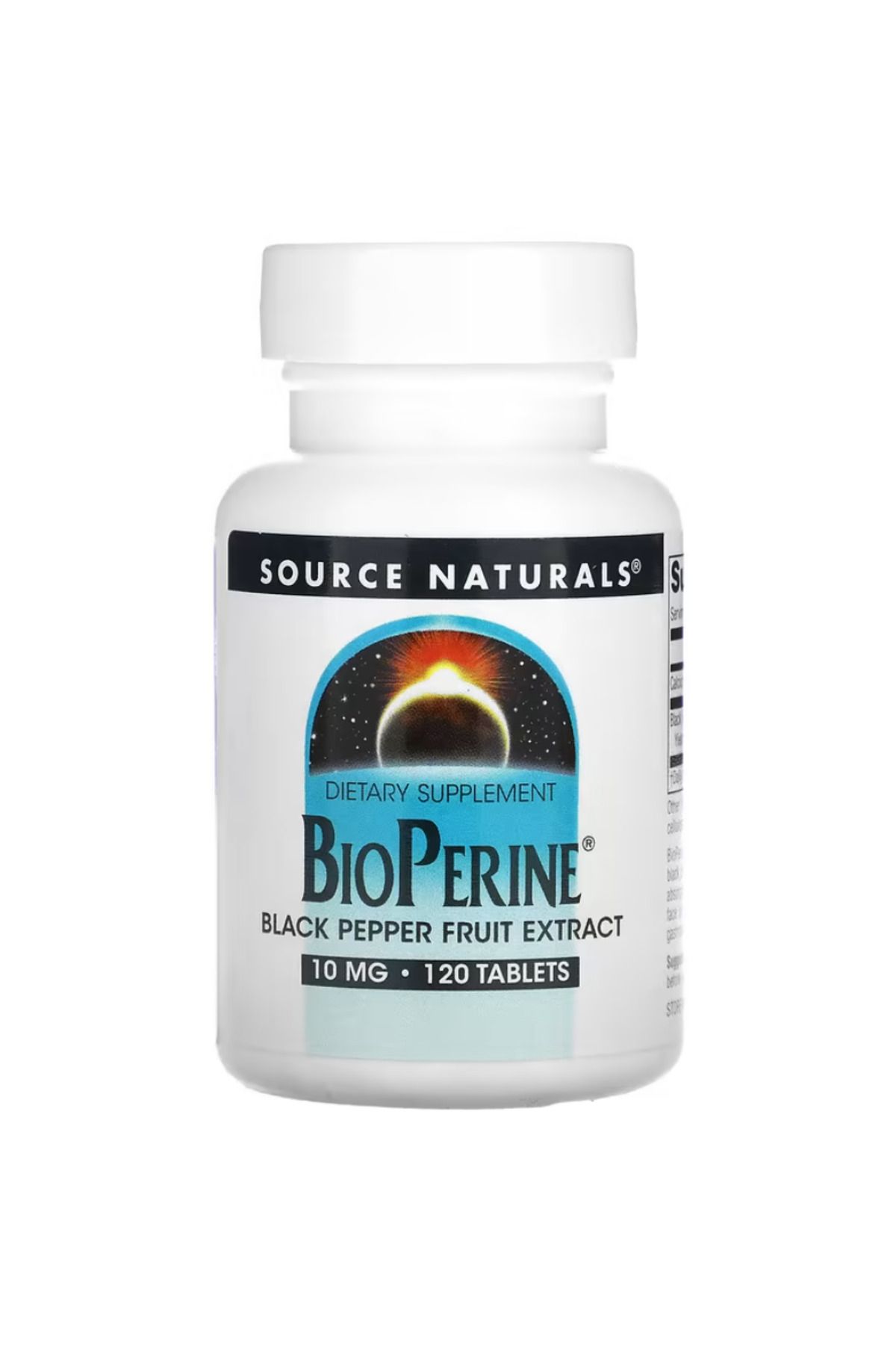 source naturals BioPerine, 10 mg, 120 Tablets