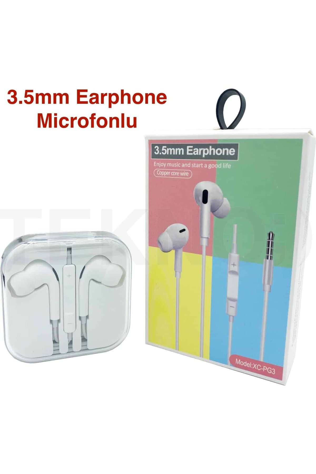 ASYılmaz 3.5mm Earphone Microfonlu Kulaklık XC-PG3