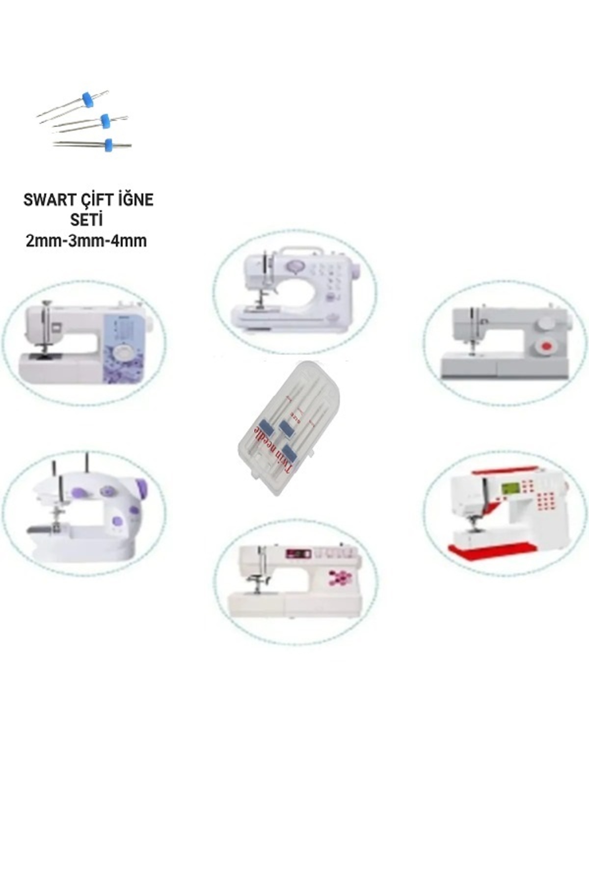 Swart SİNGER ZETİNA 5'Lİ AYAK SETİ VE YANINDA ÇİFT İĞNE SETİ