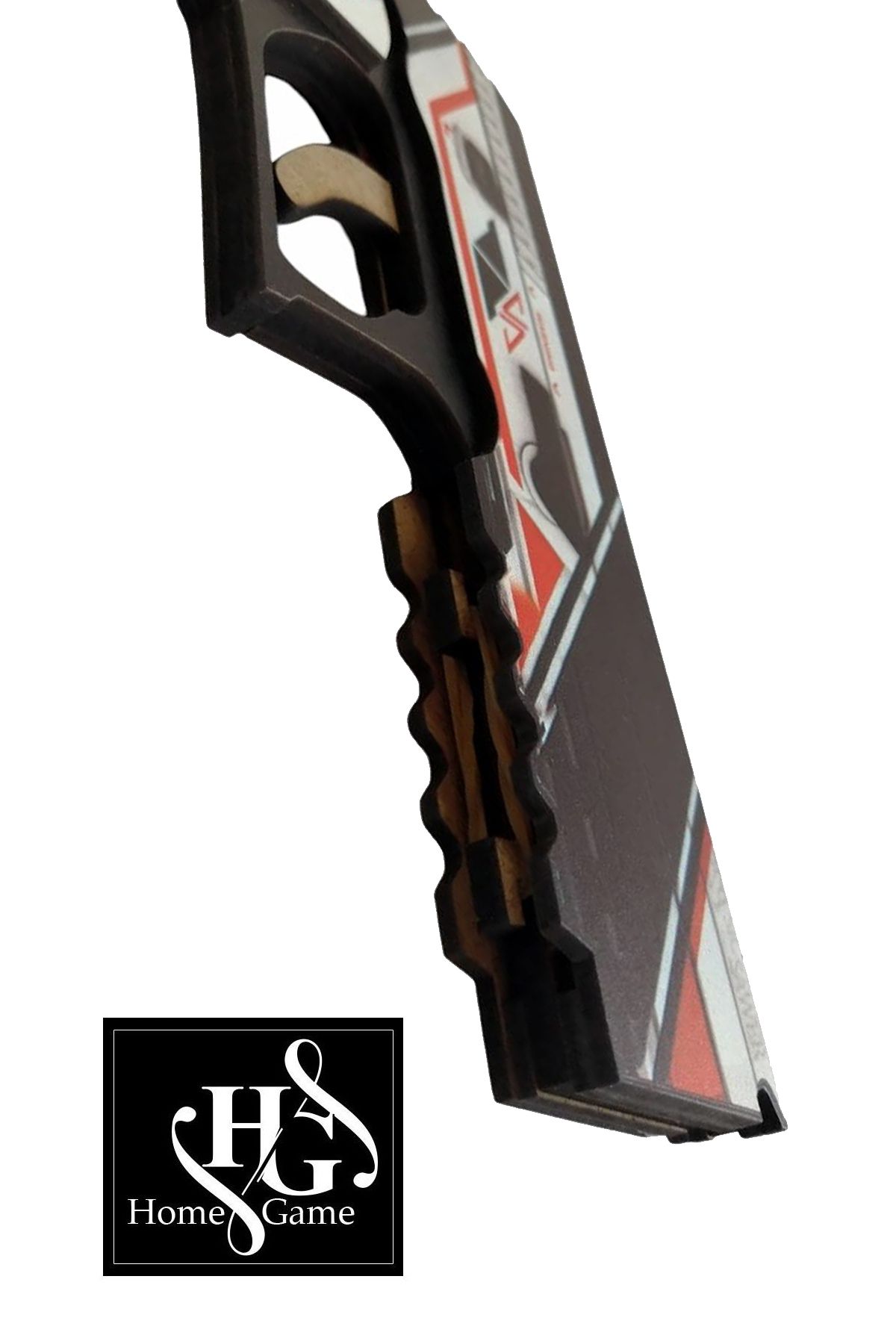 Home Game-Wood Cs - Go Asiimov Skin Coating Rubber Shooting Gun 2