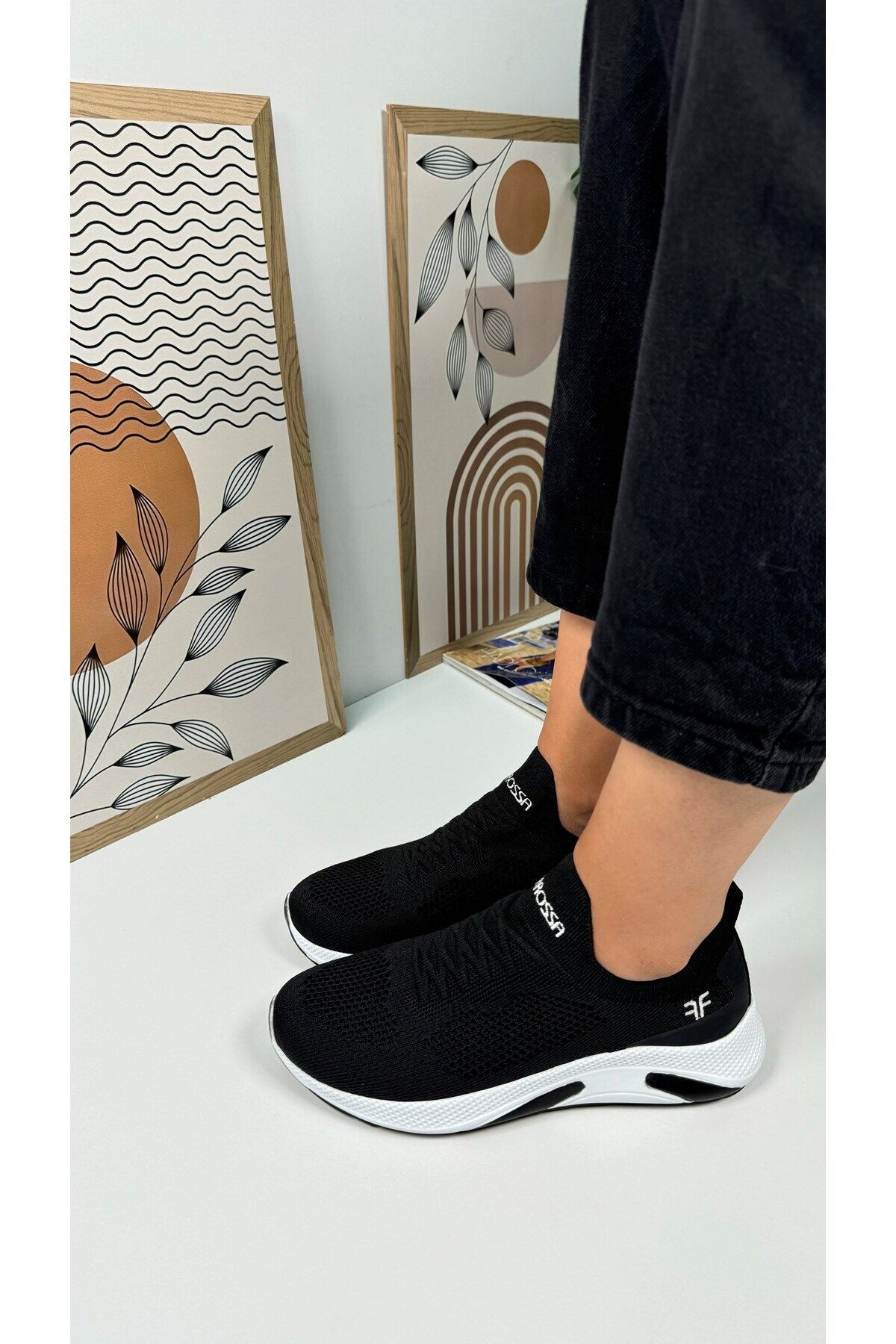 İmerShoes Daily Unisex Sneaker Slip on تنفسی سبک وزن کفش ورزشی انعطاف پذیر بدون توری پیاده روی 041f