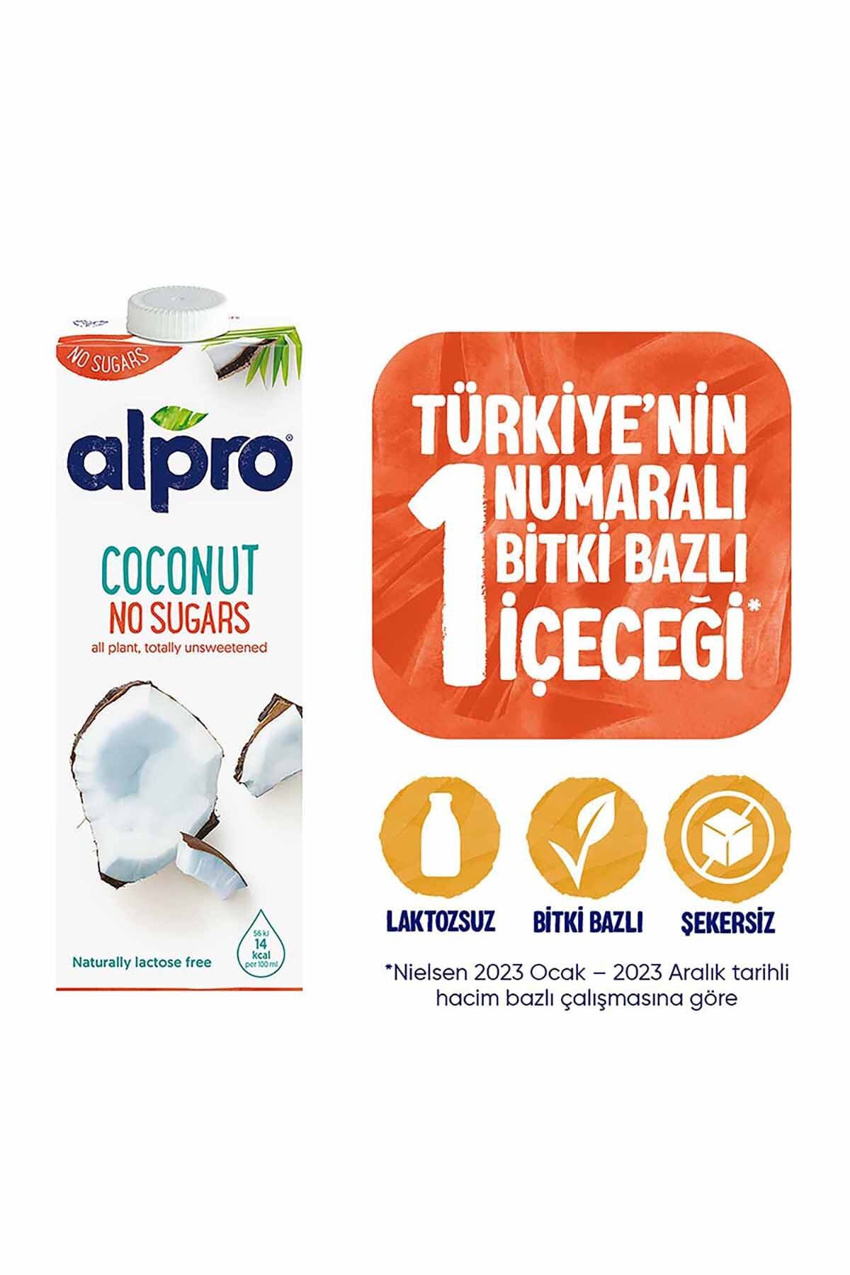 Alpro Şekersiz Hindistan Cevizi Sütü  1 Lt