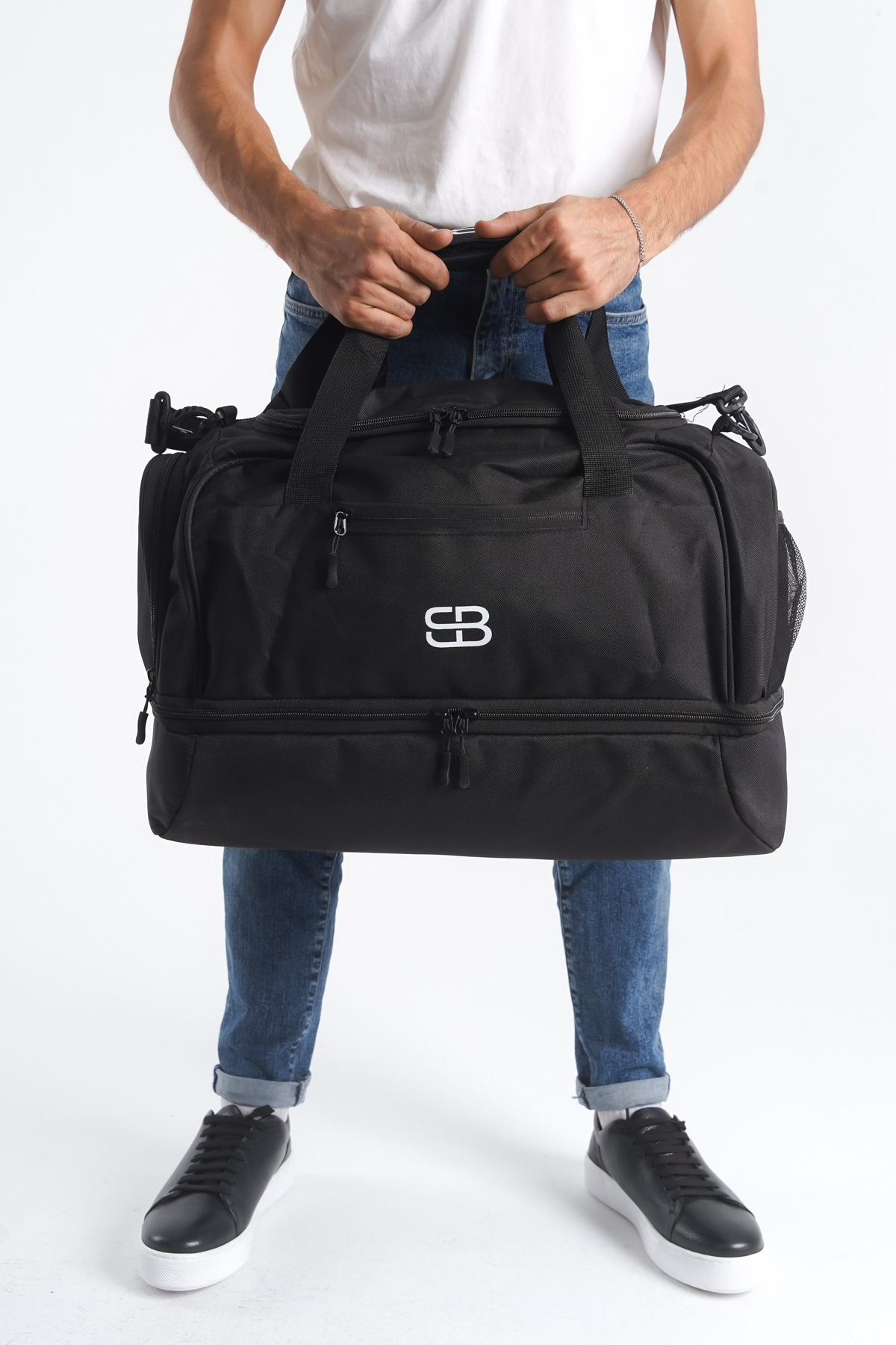 DELSOLERA  Ayakkabı Gözlü Orta Boy Unisex Kumaş Spor Günlük Fitness Ve Seyahat Çantası