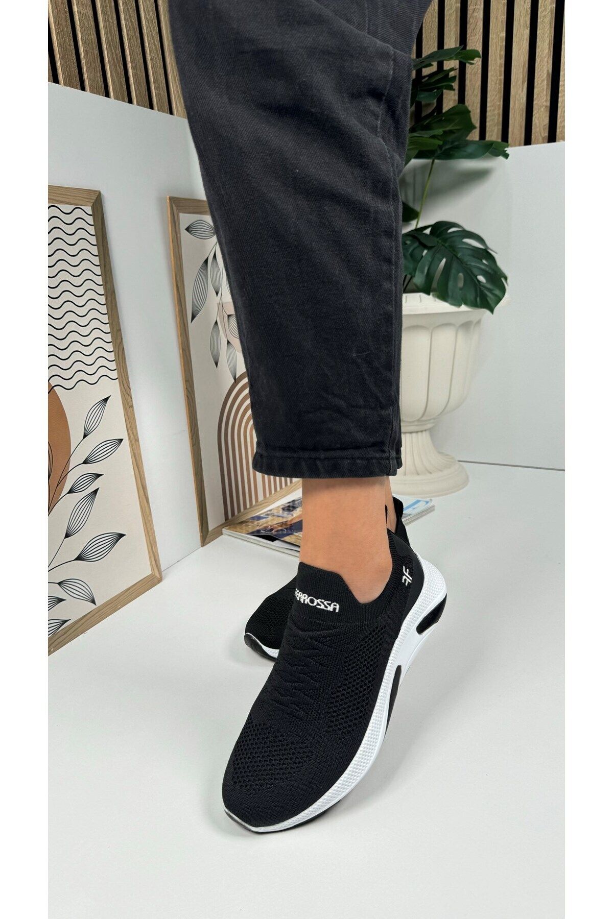 İmerShoes Daily Unisex Sneaker Slip on تنفسی سبک وزن کفش ورزشی انعطاف پذیر بدون توری پیاده روی 041f