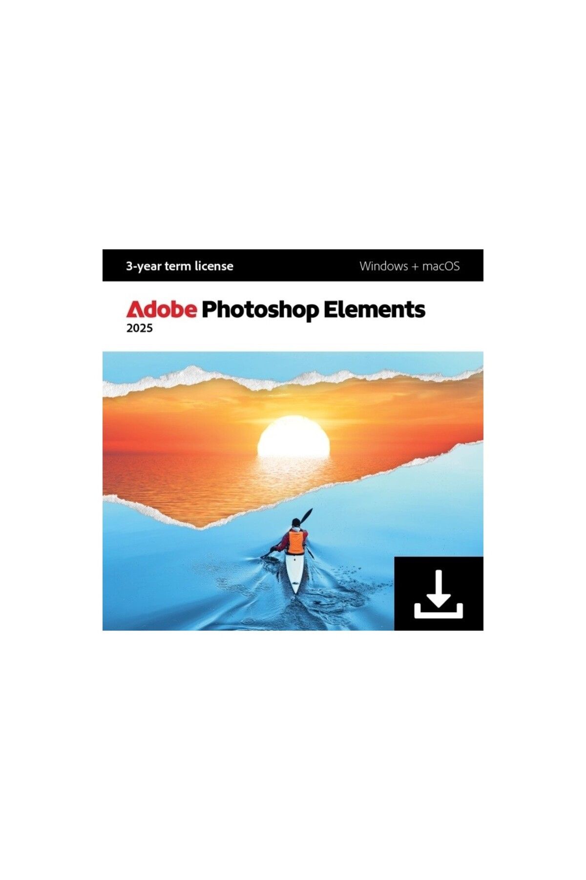 Adobe PhotoShop Elements 2025 (Windows/MAC) - 1 Kullanıcı 3 Yıl Abonelik Kodu