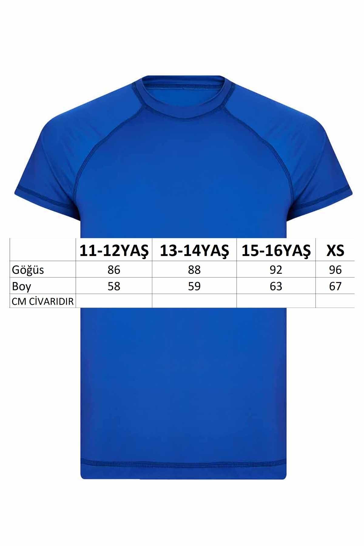 Remsa Mayo-Tricou de înot Saks Blue pentru bărbați - Protecție UV, mânecă scurtă 5630 3