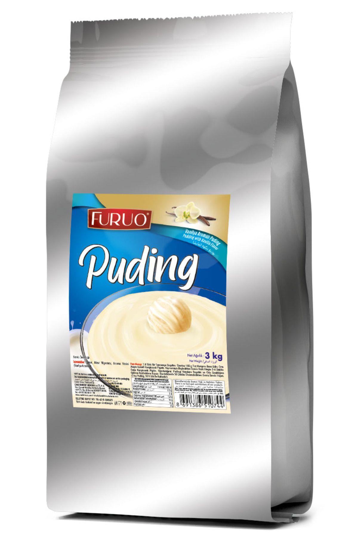 Çınar Furuo Vanilya Aromalı Puding 3kg