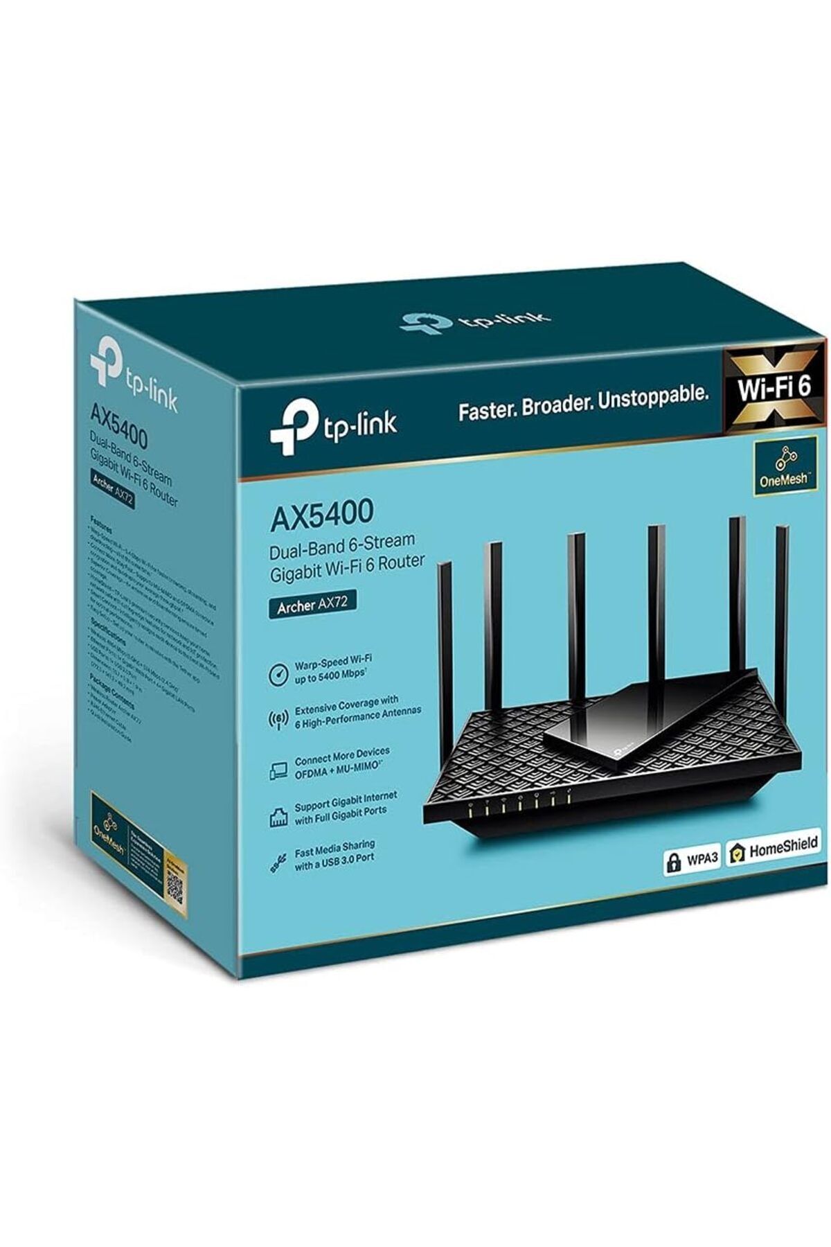 TP-LINK-آرتشر AX72 AX5400 جيجابت ثنائي النطاق 6