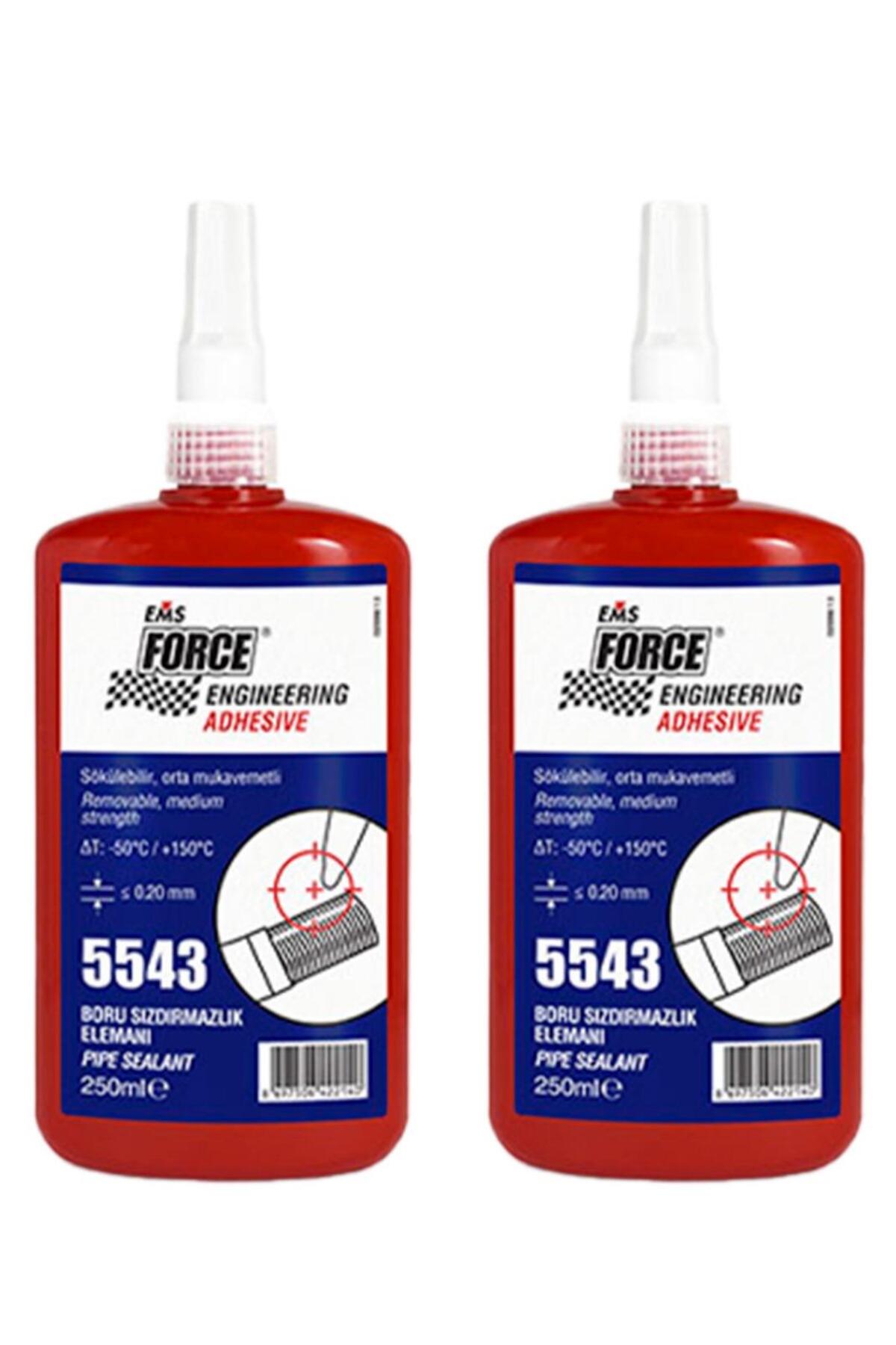 Ems Force 5543 Sıvı Conta Boru Sızdırmazlık İlacı 250ml 2li Paket