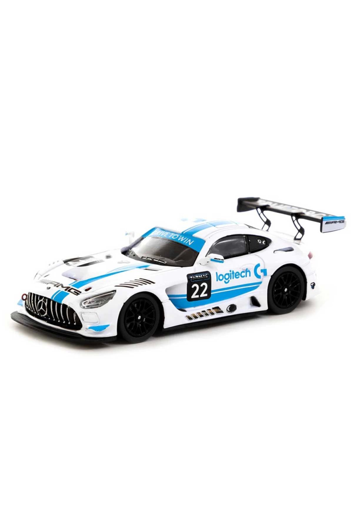 PrettyOrder Nessiworld Tarmac Works 1:64 X Logitech Mercedes AMG GT3 Logitech G Race with Plastic Truck Packagin